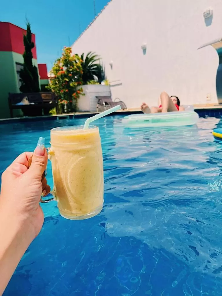 Food and drinks in Hostel e Pousada Bahia Beach