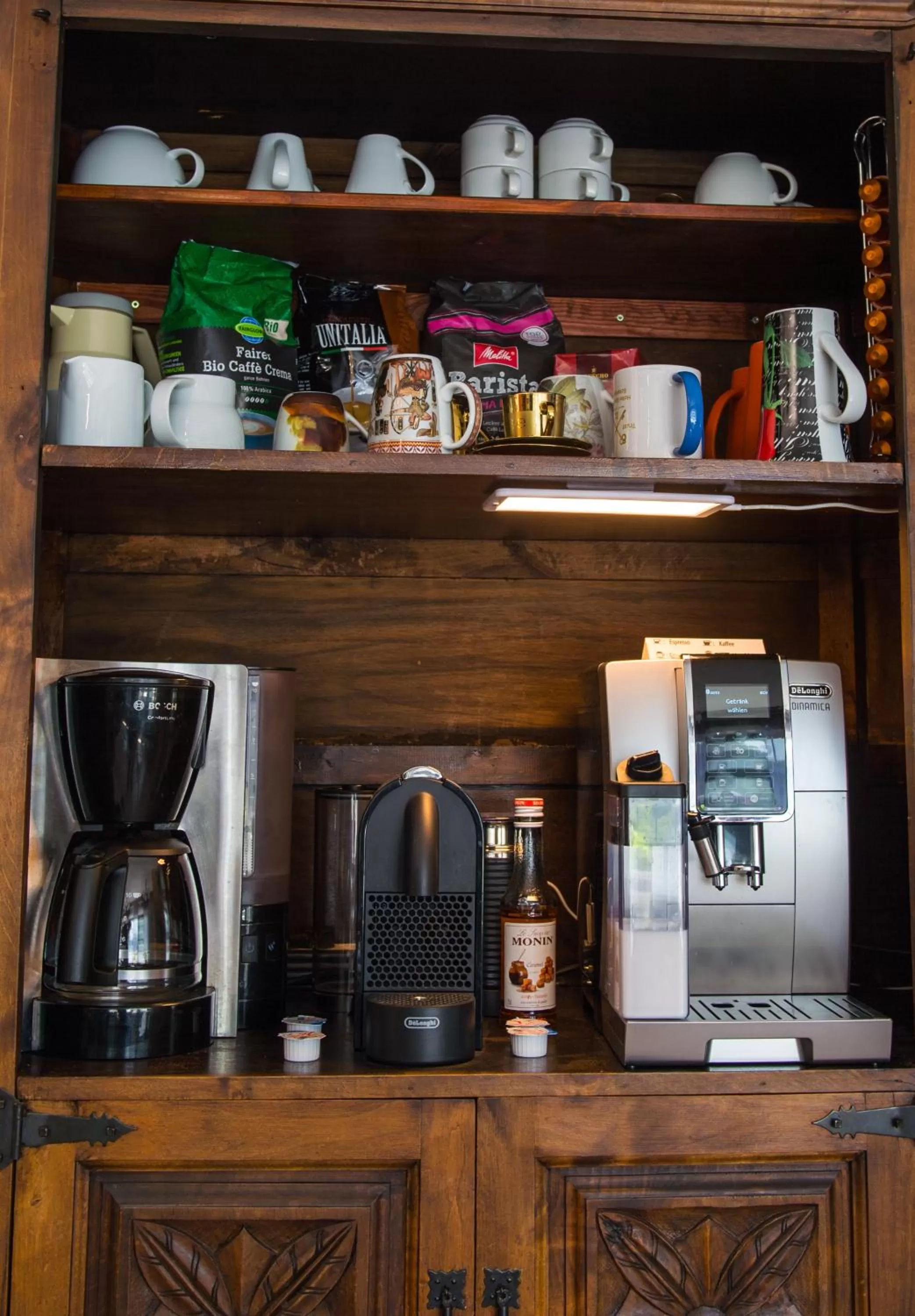 Coffee/tea facilities in Hotel Garni am Eckernweg