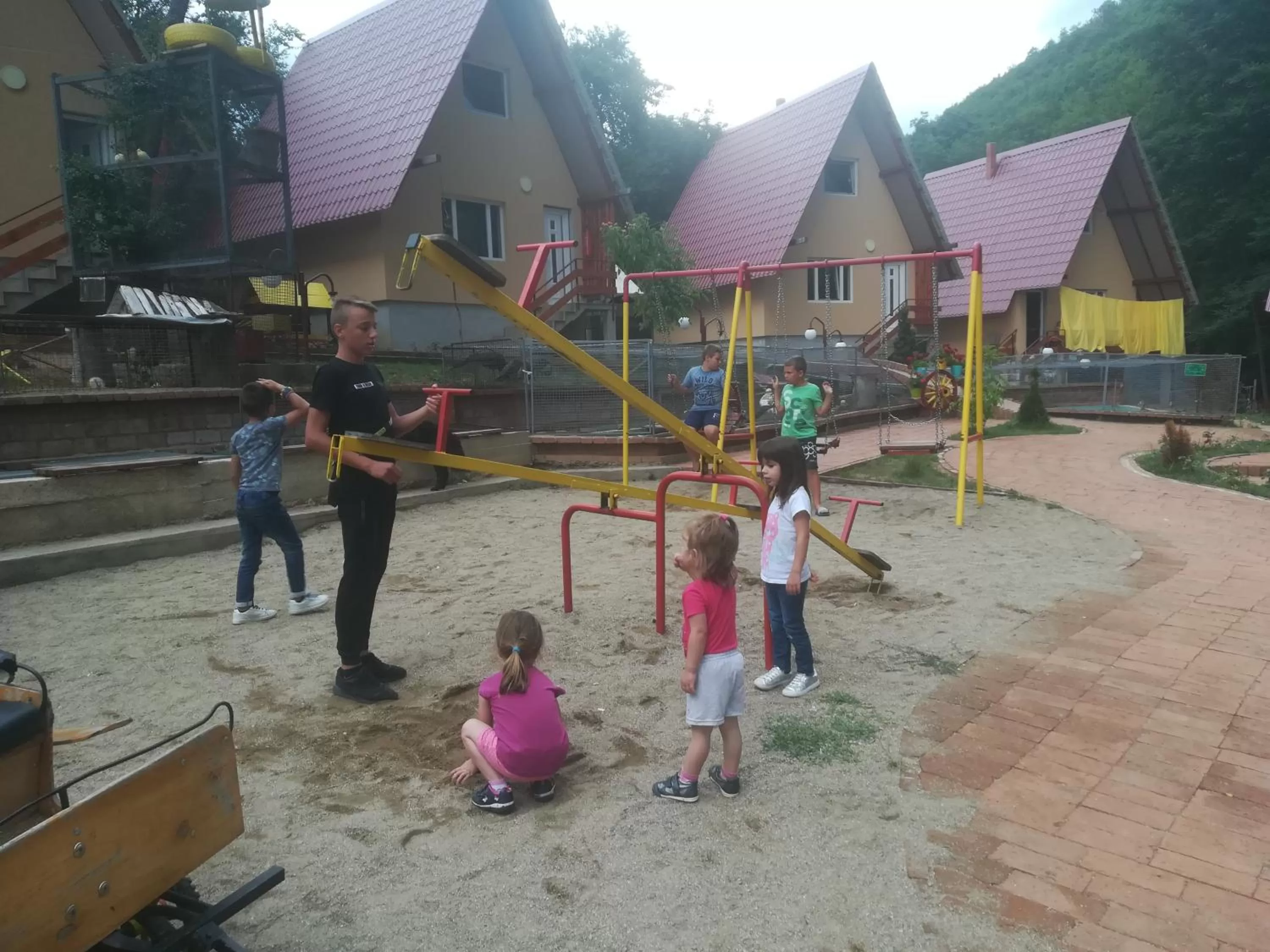 Children play ground in Etno selo Vile Jefimija, selo Preobrazenje, Vranje