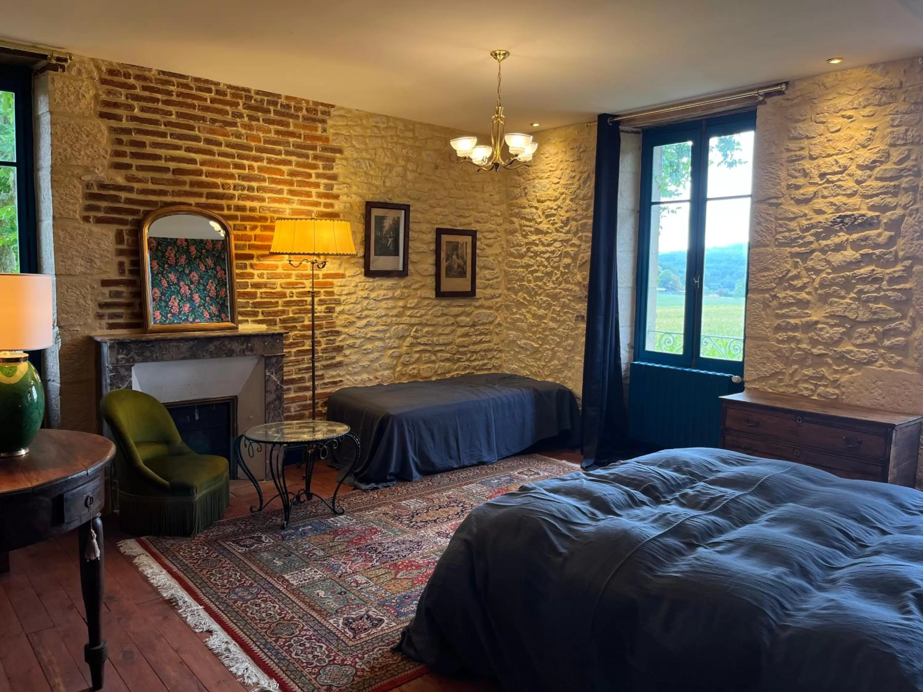 Bed in Le Clos Chalmon Chambre d'hôte