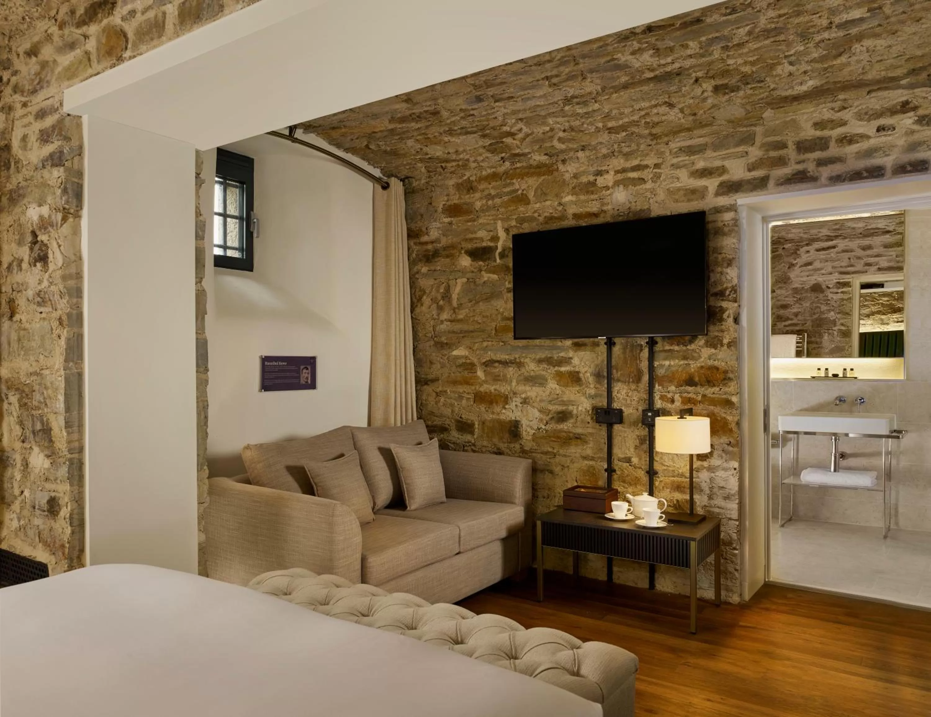 Bed in Bodmin Jail Hotel