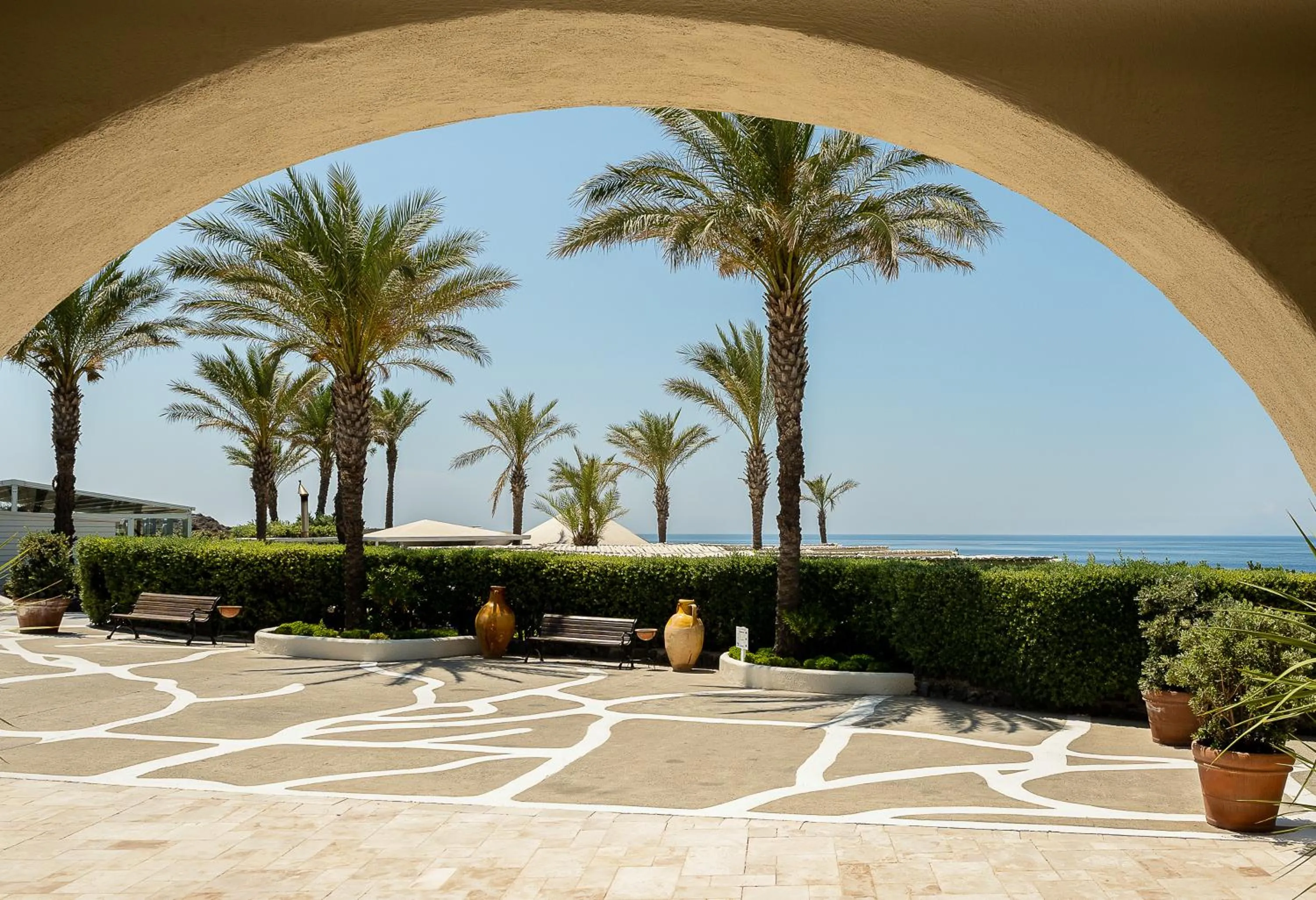 Garden view in Therasia Resort Sea and SPA - The Leading Hotels of the World