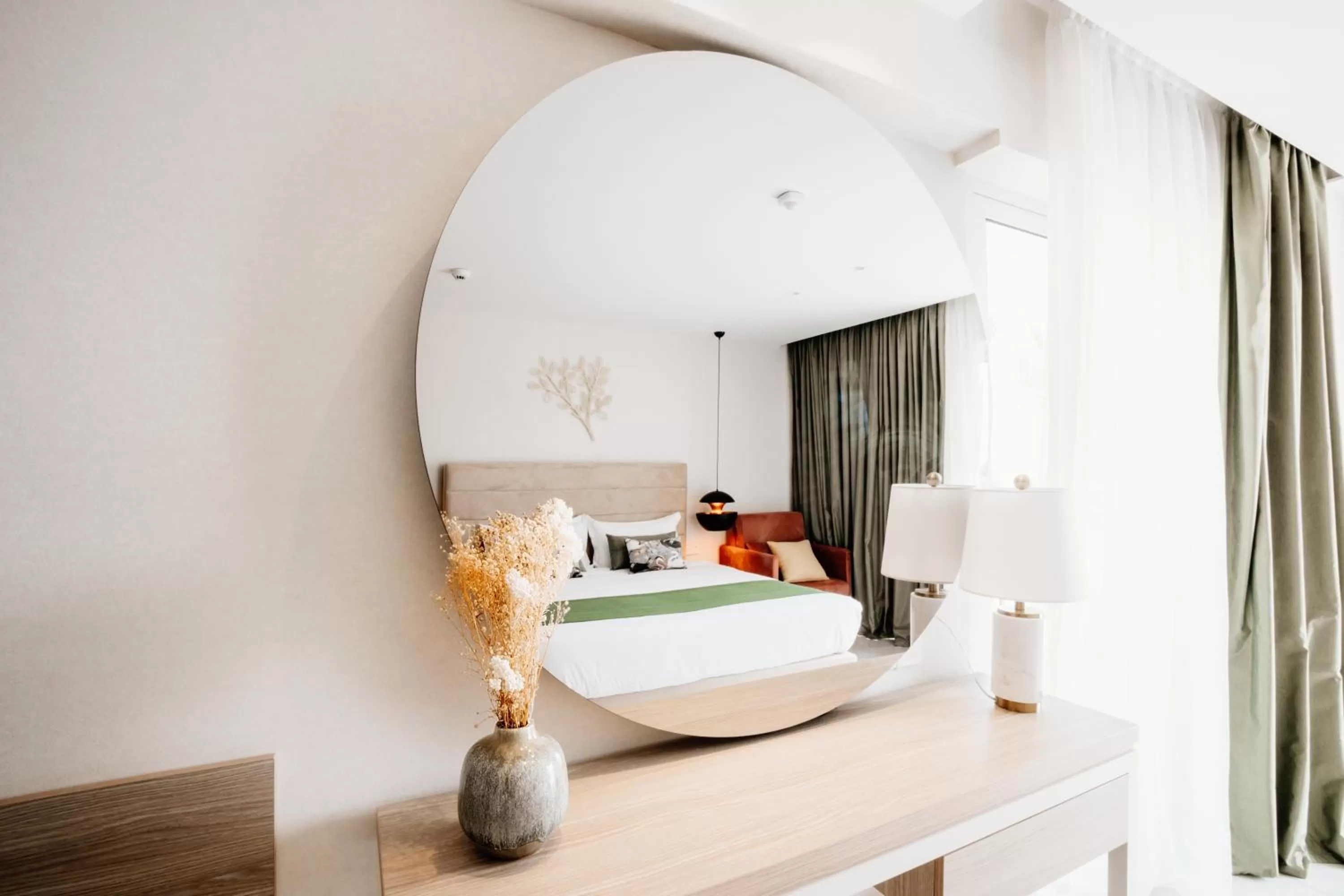 View (from property/room), Bed in At Herbal Boutique Hotel & Spa