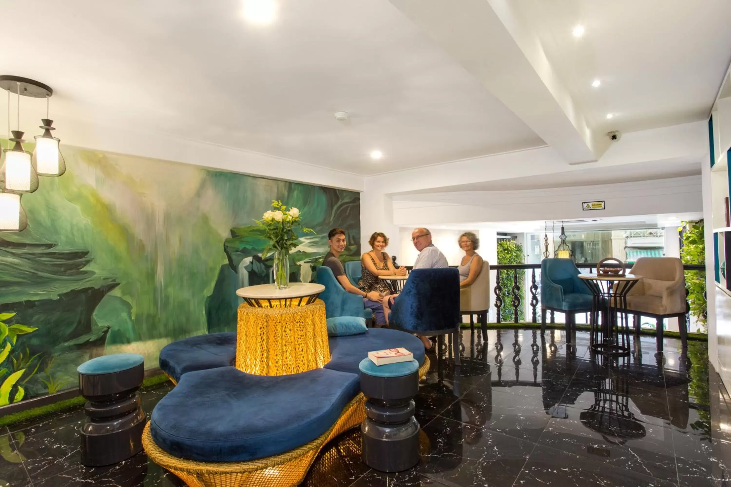 group of guests in Hanoi La Selva Hotel