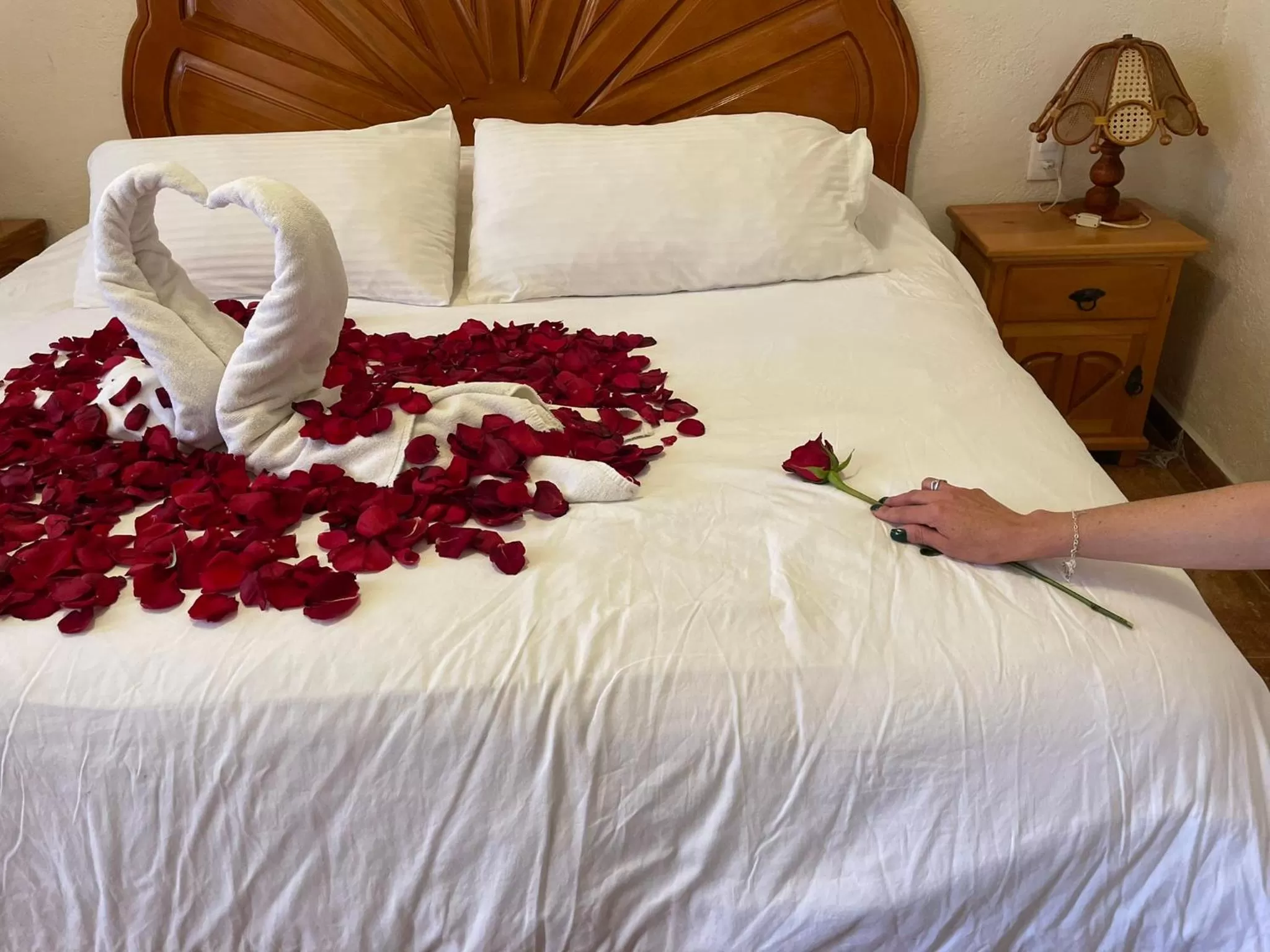 Decorative detail, Bed in Hotel Feregrino