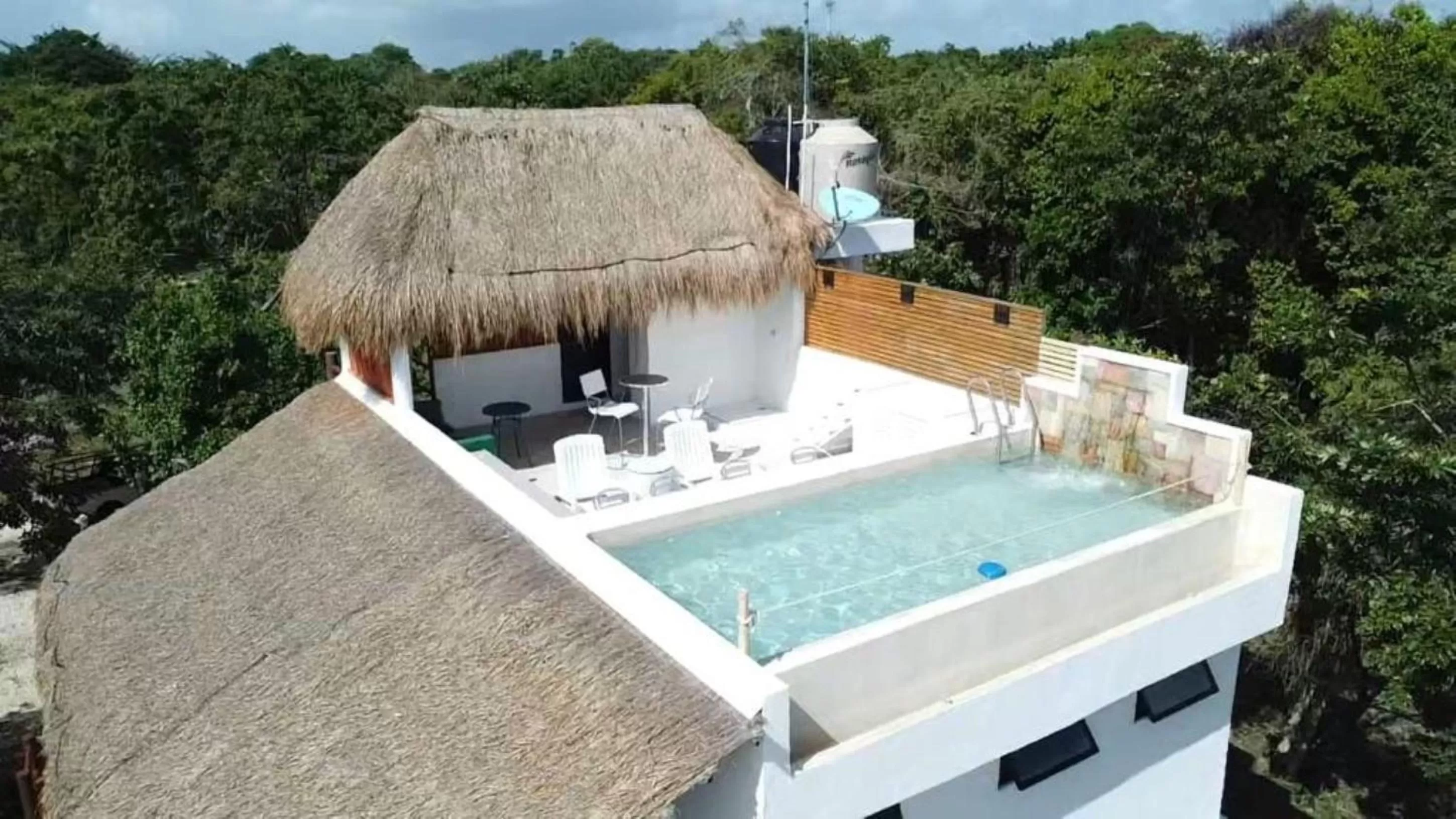 Bird's eye view in Royal Palm Bacalar Cabañas & Lagoon Club