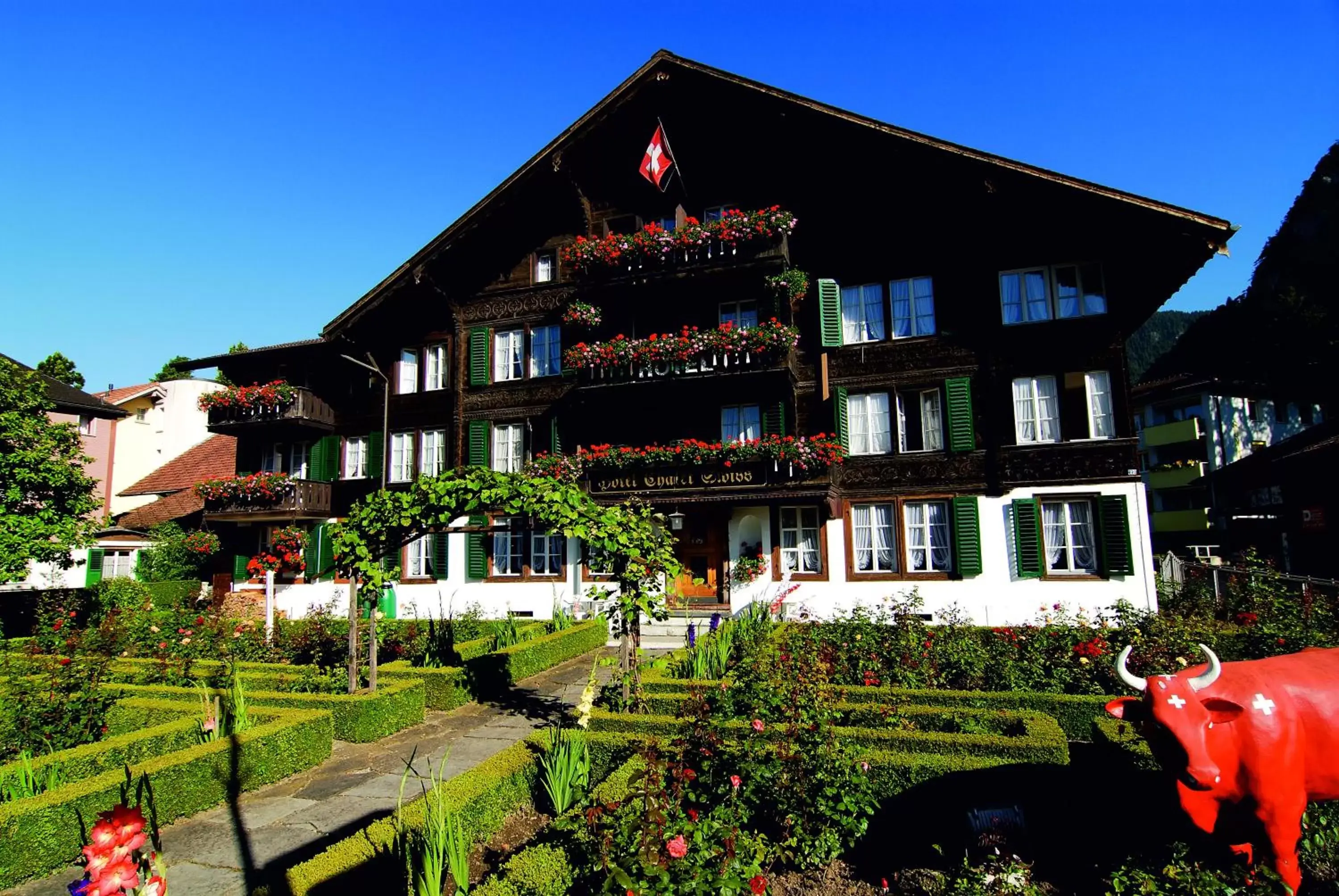 Garden in Hotel Chalet Swiss