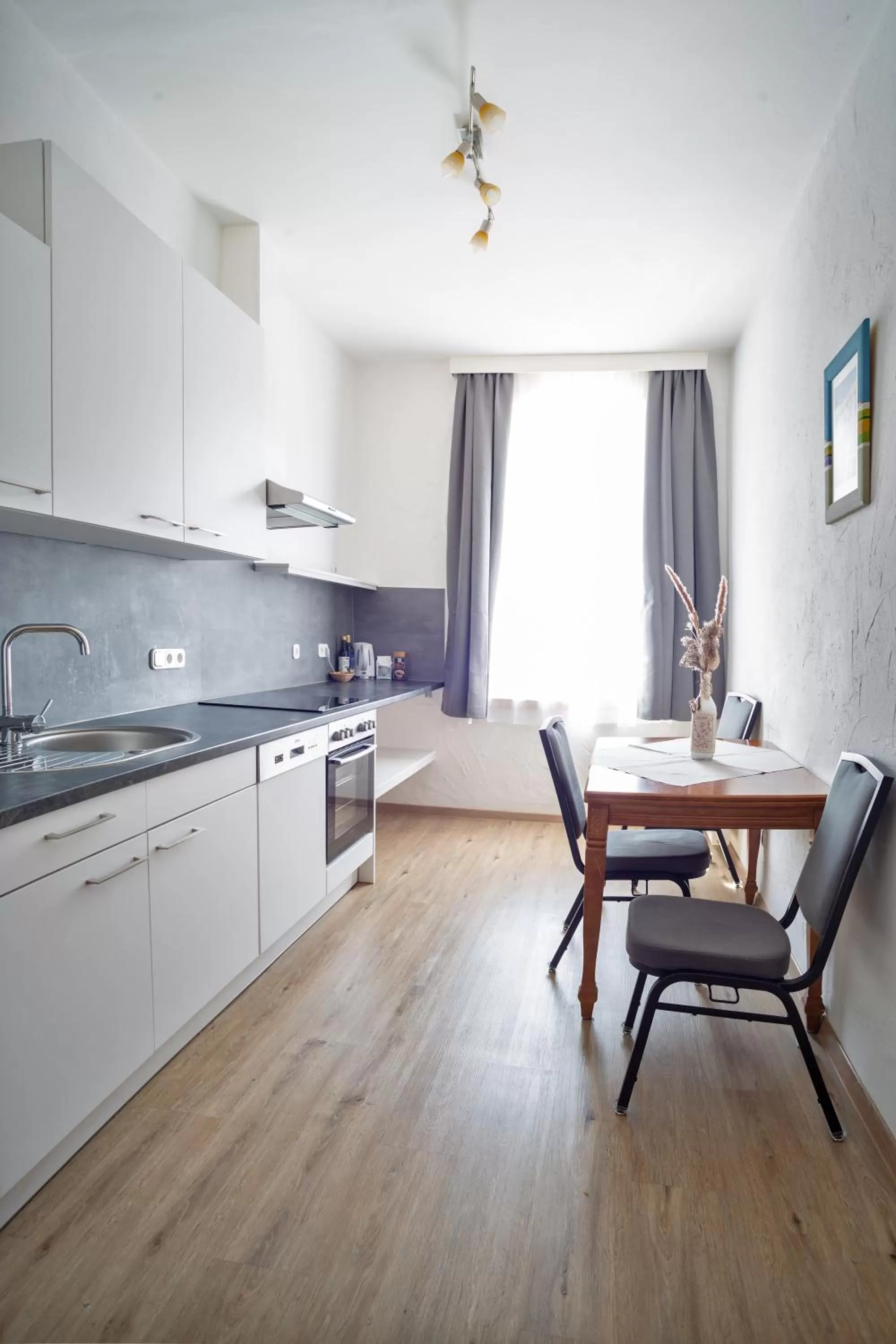 Kitchen or kitchenette in Hotel Gisela