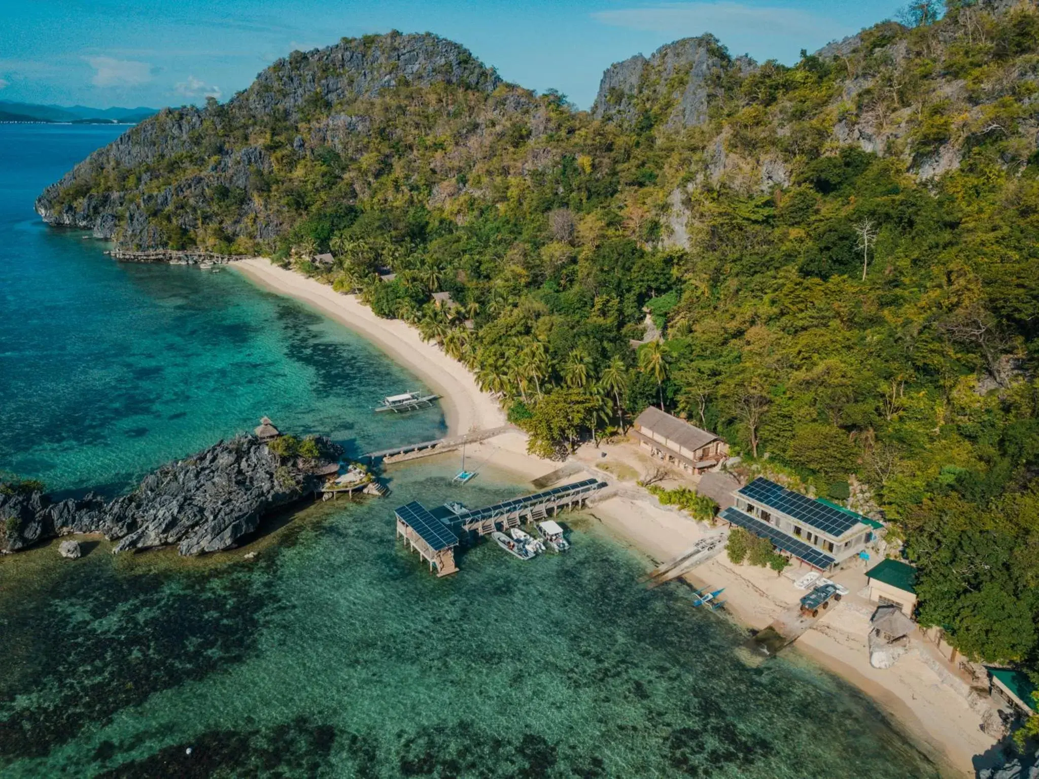 Bird's-eye View in Sangat Island Dive Resort
