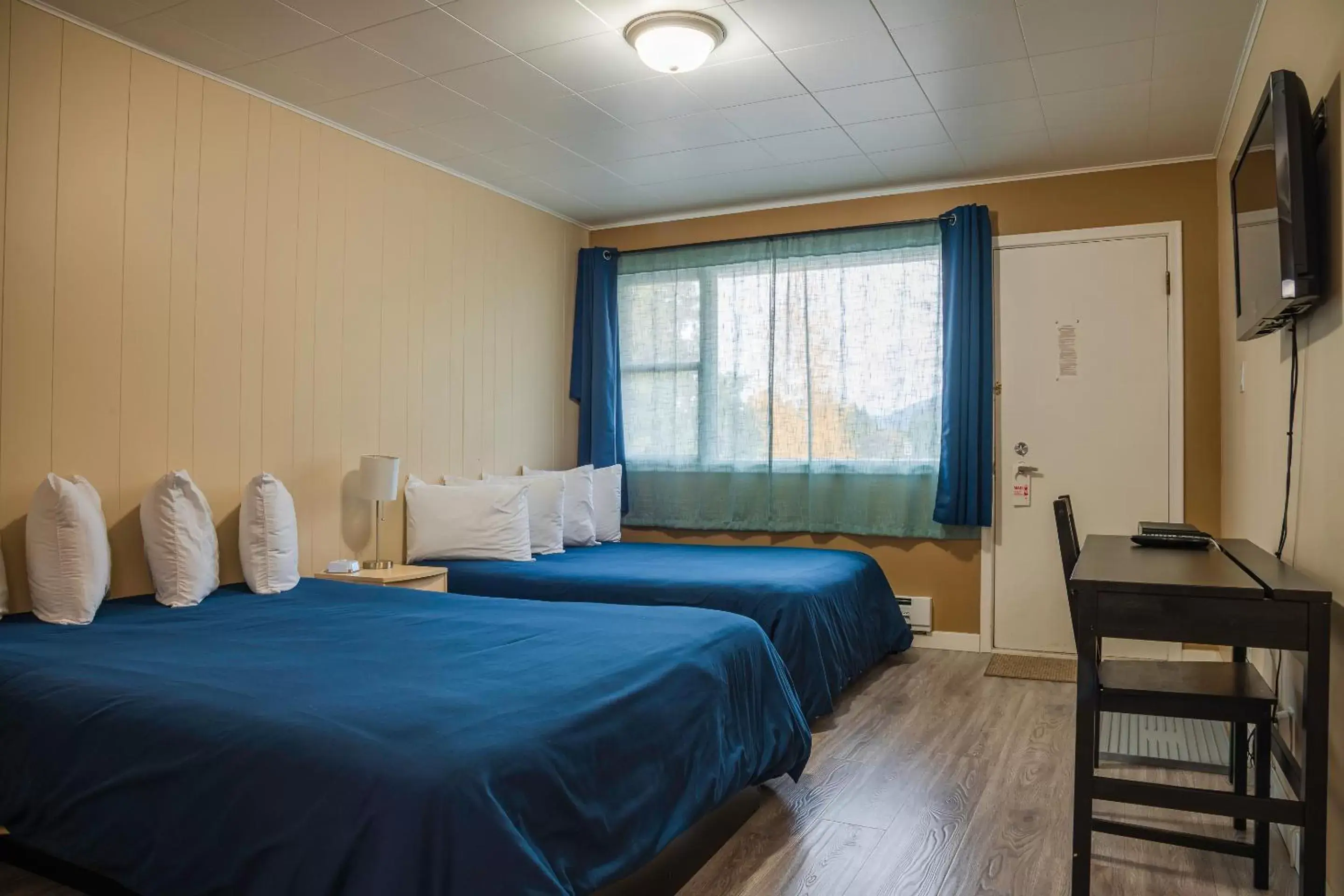 Family, Bed in Lakeview Motel