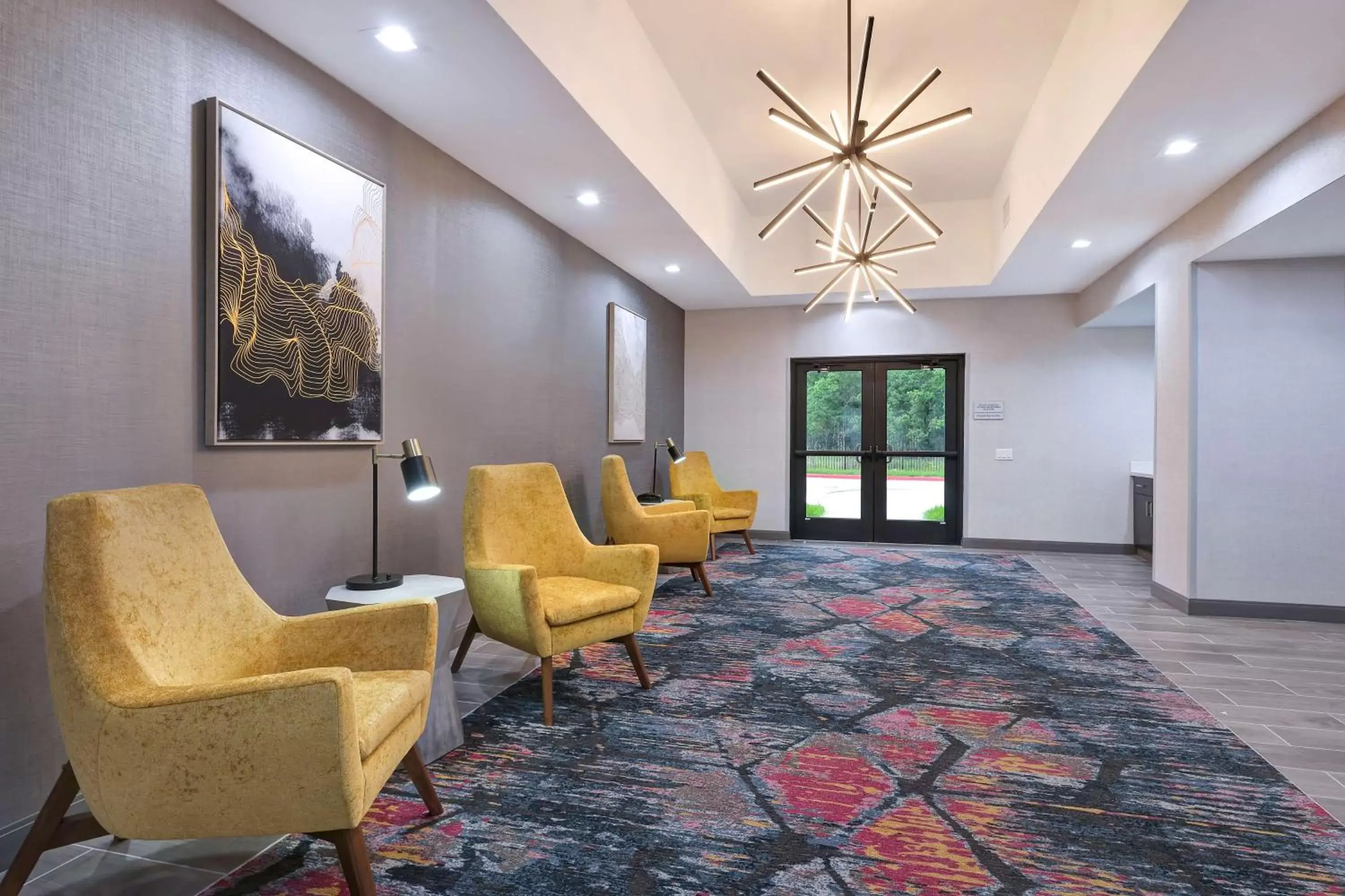 Lobby or reception, Seating Area in Hampton Inn & Suites Houston East Beltway 8, Tx