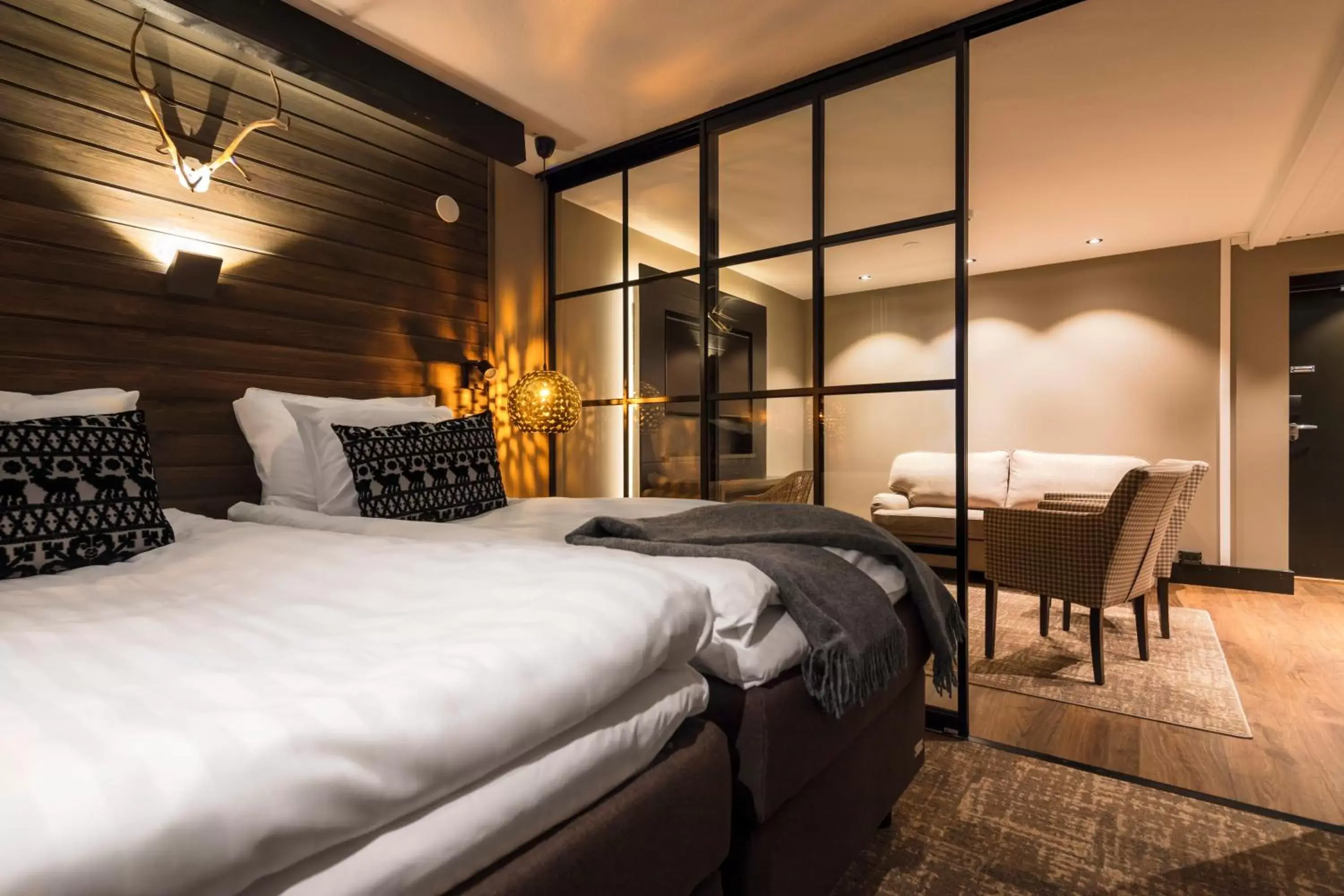 Bed in Lapland Hotels Sky Ounasvaara