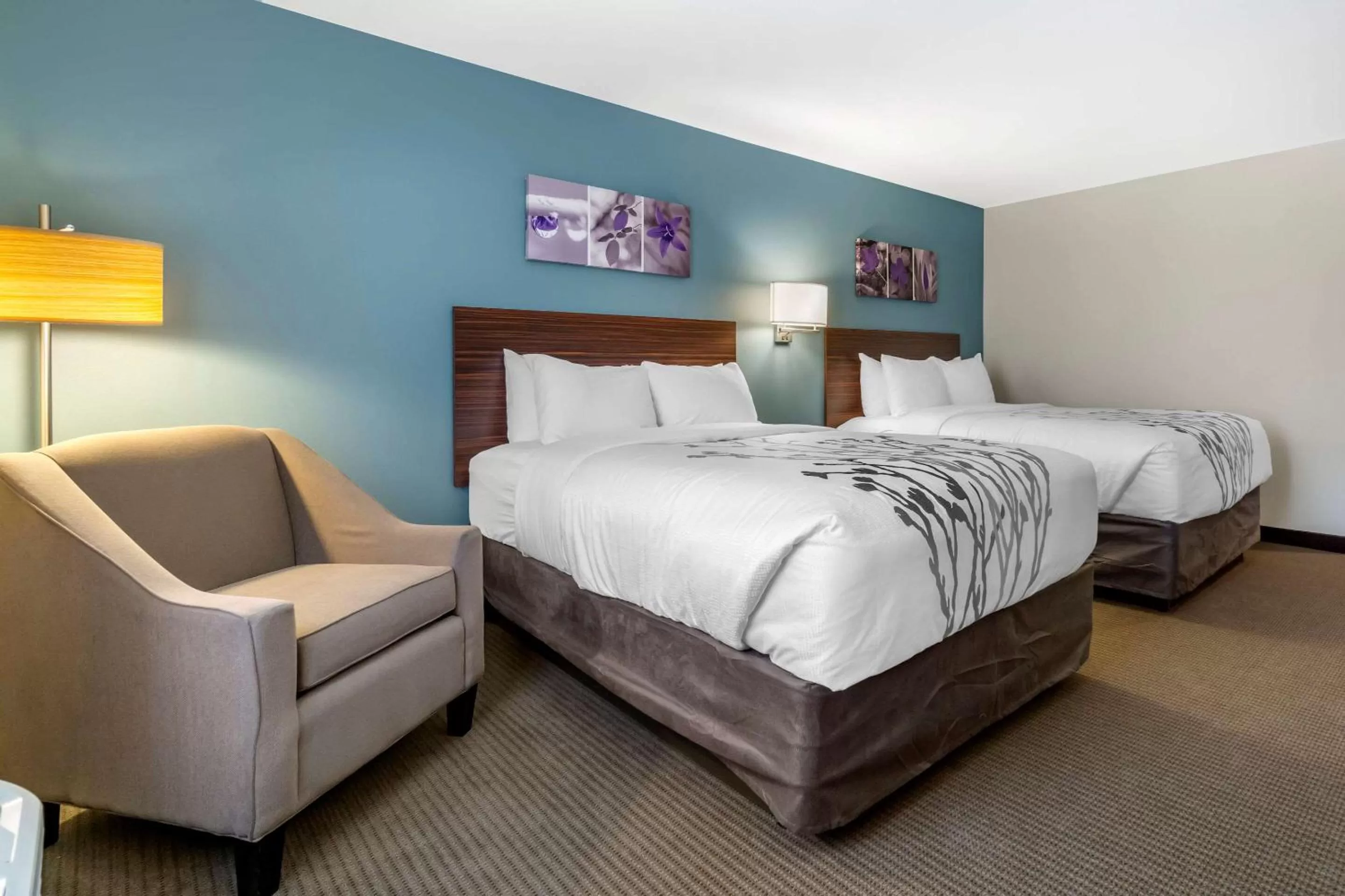 Photo of the whole room, Bed in Sleep Inn & Suites Wenatchee-Leavenworth