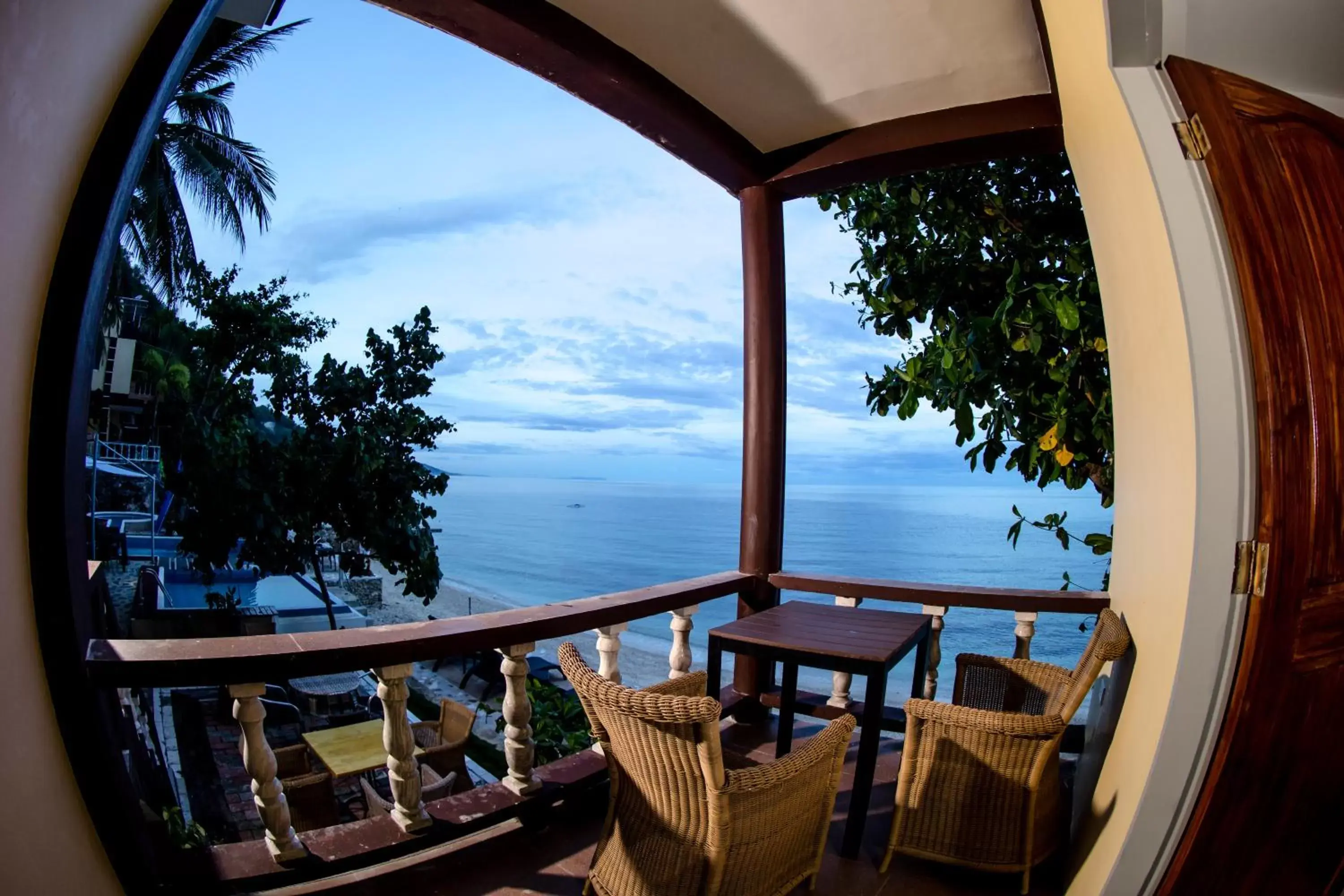 Balcony/Terrace in Oslob Seafari Resort