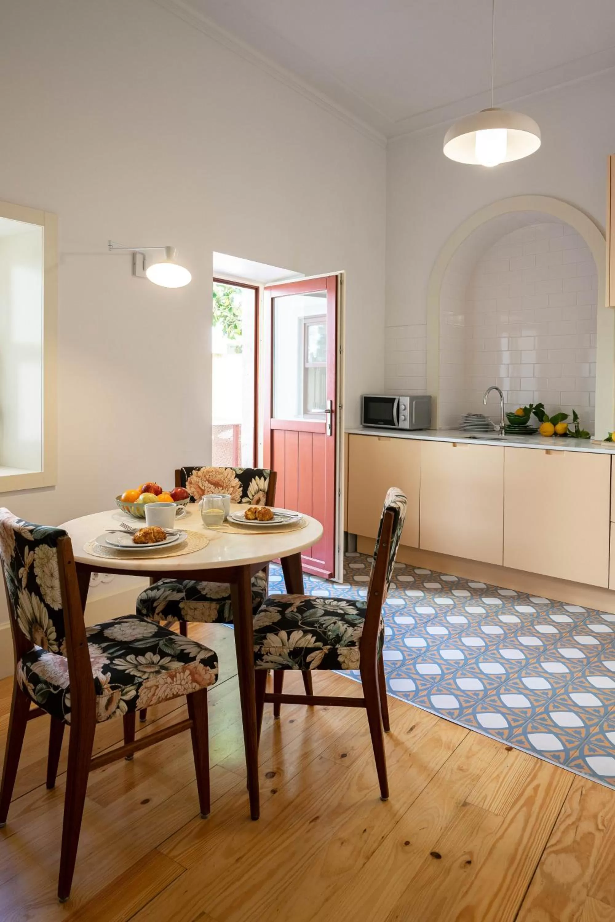 Kitchen or kitchenette in Entre Ruas Apartments