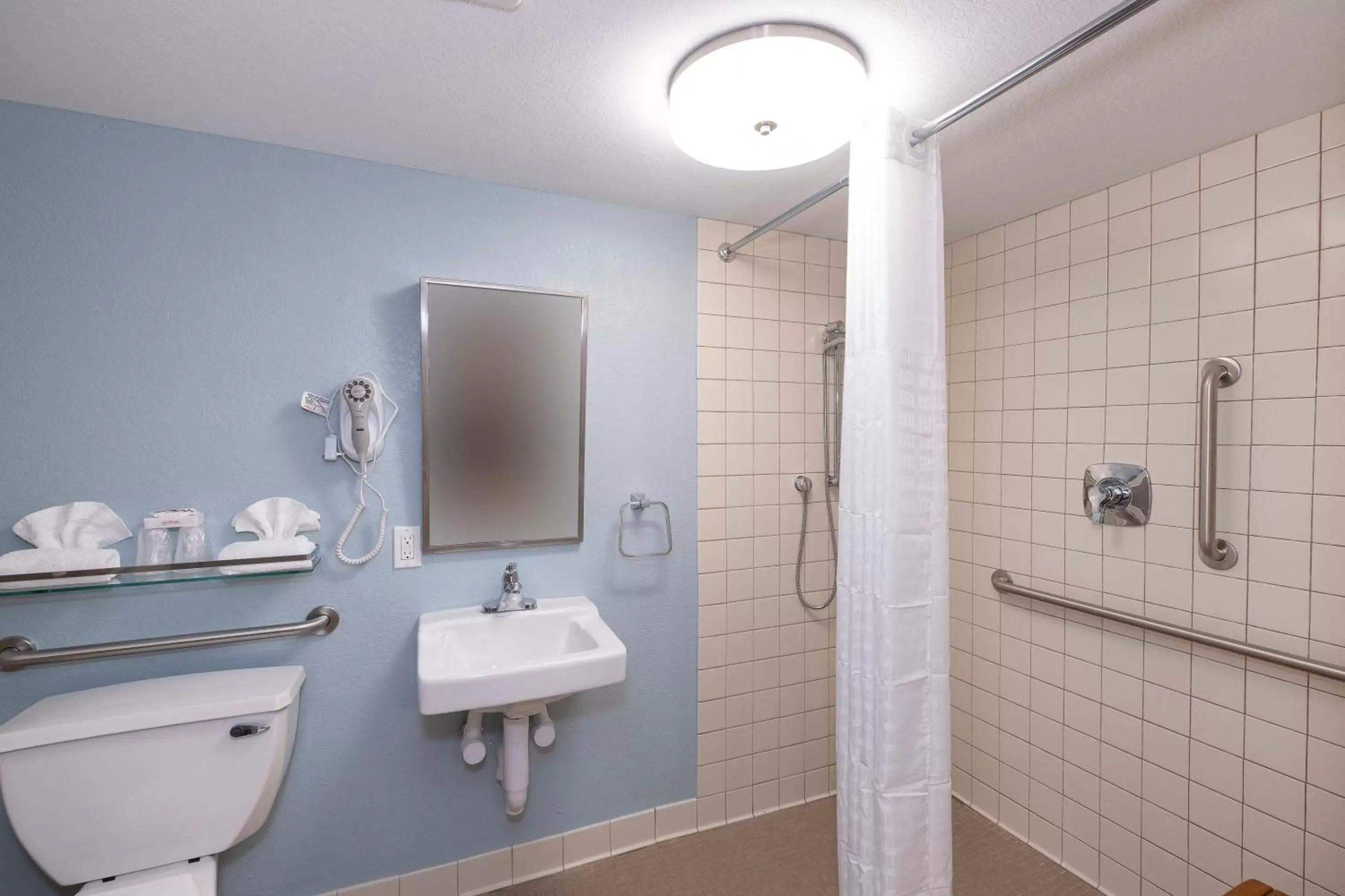Shower, Bathroom in Red Roof Inn PLUS+ & Suites Naples Downtown-5th Ave S