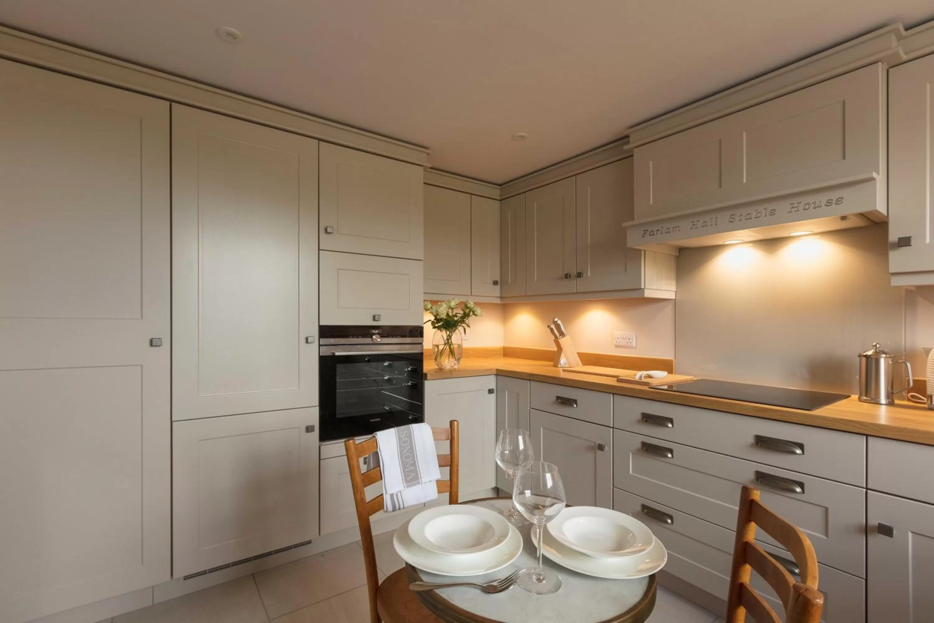 Kitchen or kitchenette in Farlam Hall Hotel & Restaurant