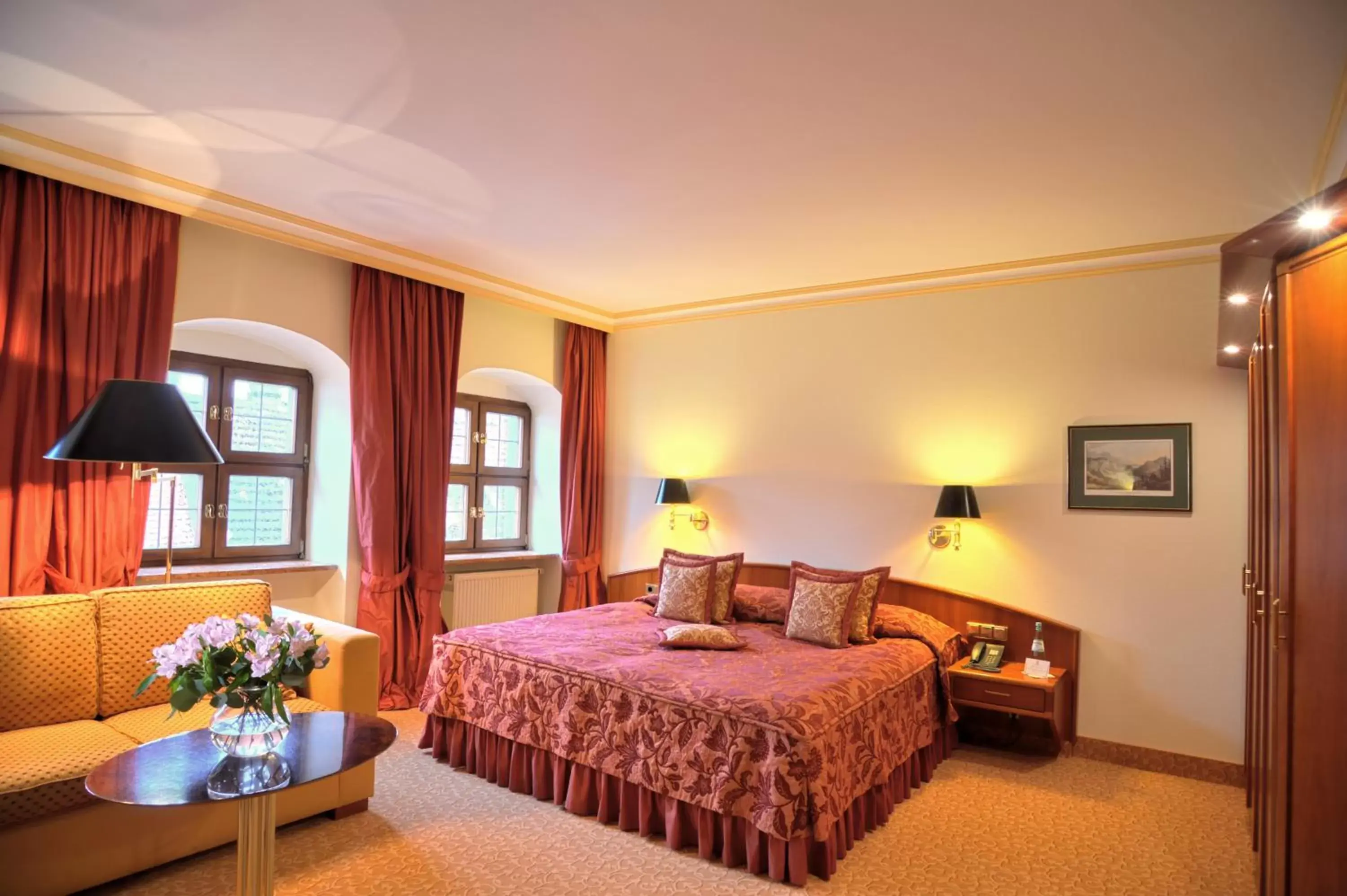 Bed in Romantik Hotel Bülow Residenz