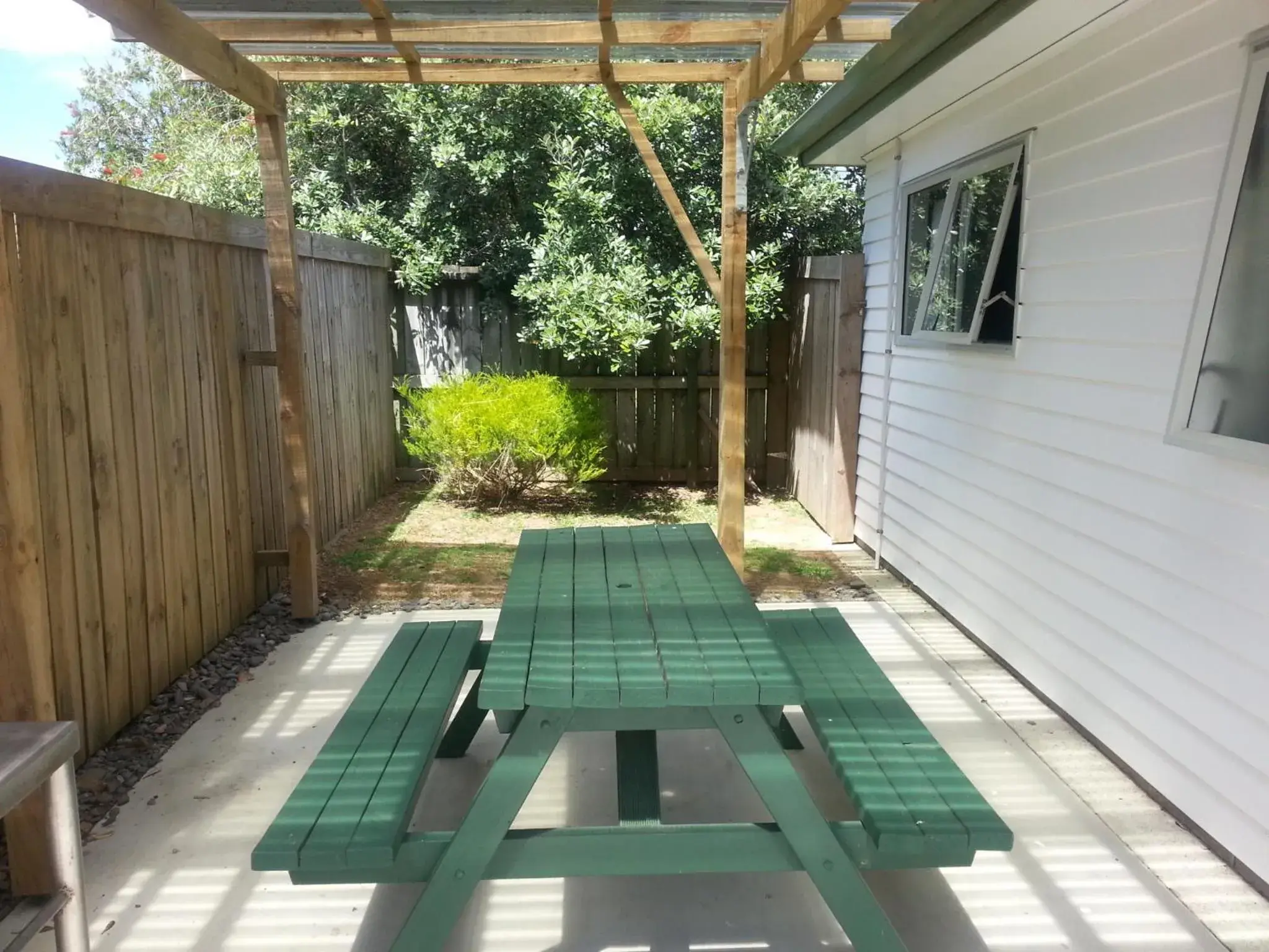 Patio in Blake Court Motel