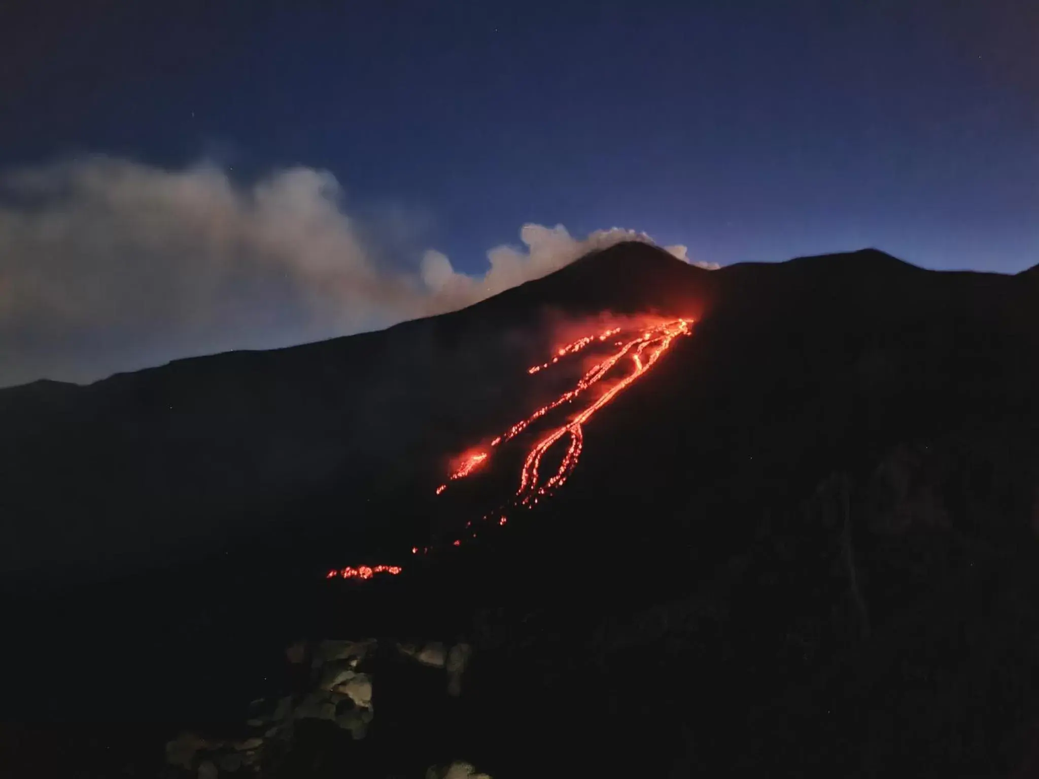 Night, Mountain View in Etna Vibes Home