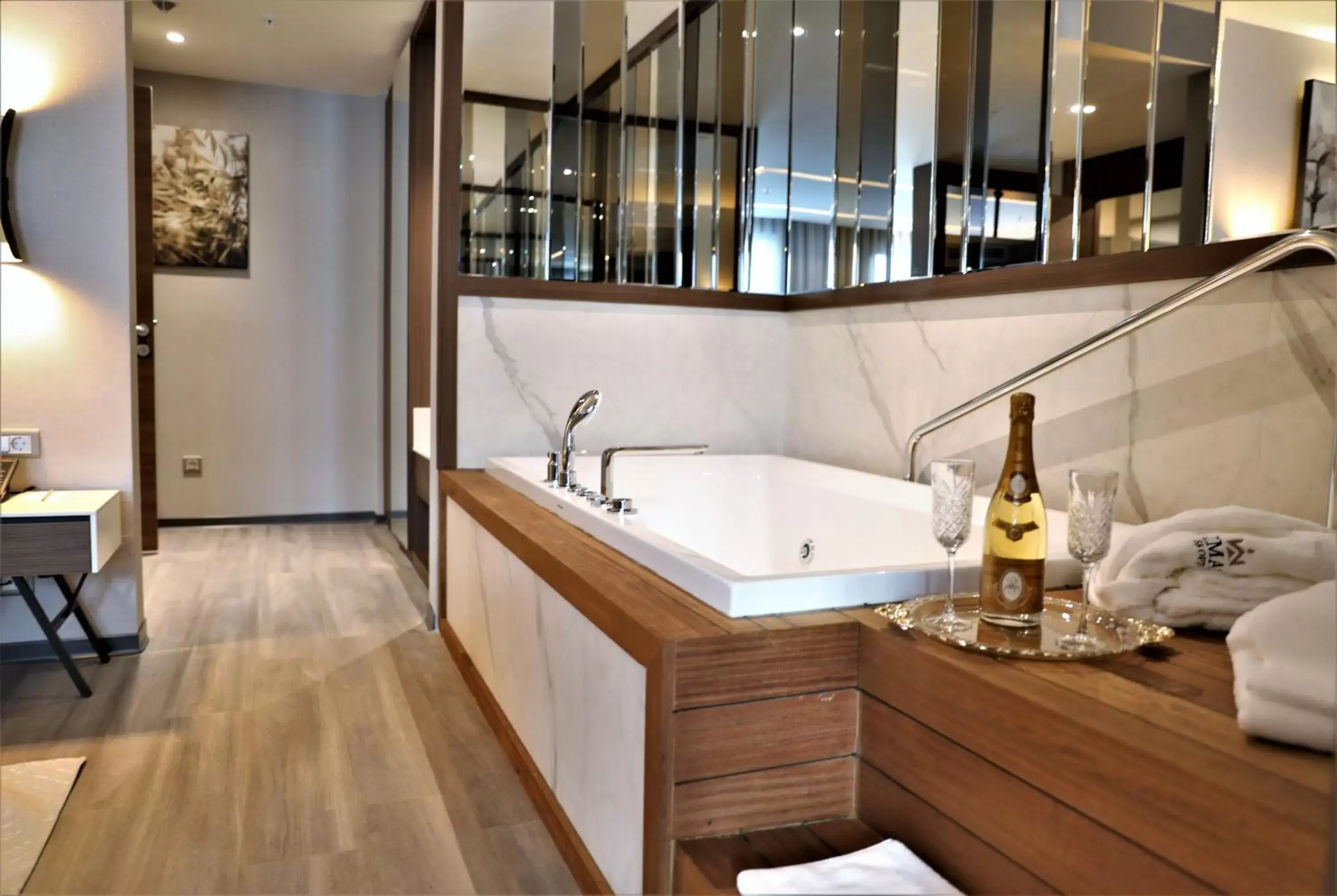 Bedroom, Bathroom in Limak Skopje Luxury Hotel