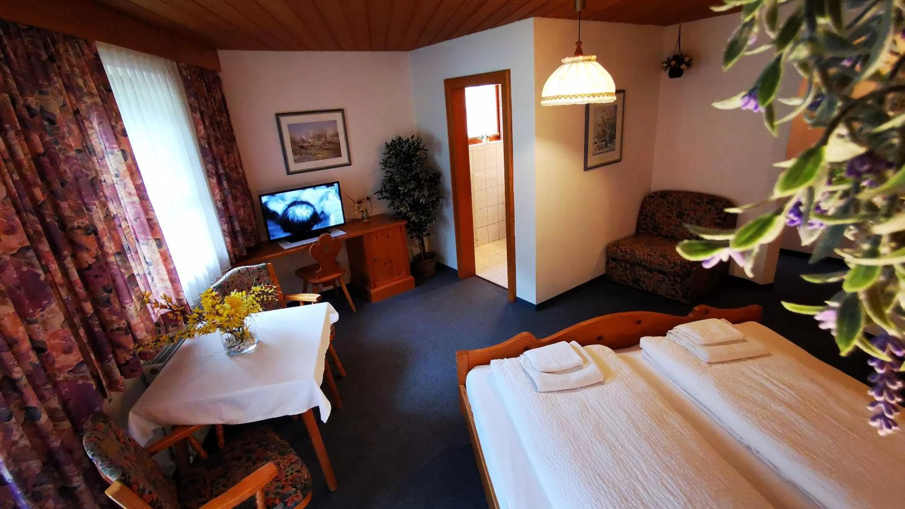 Bed in Gasthof Geronimo