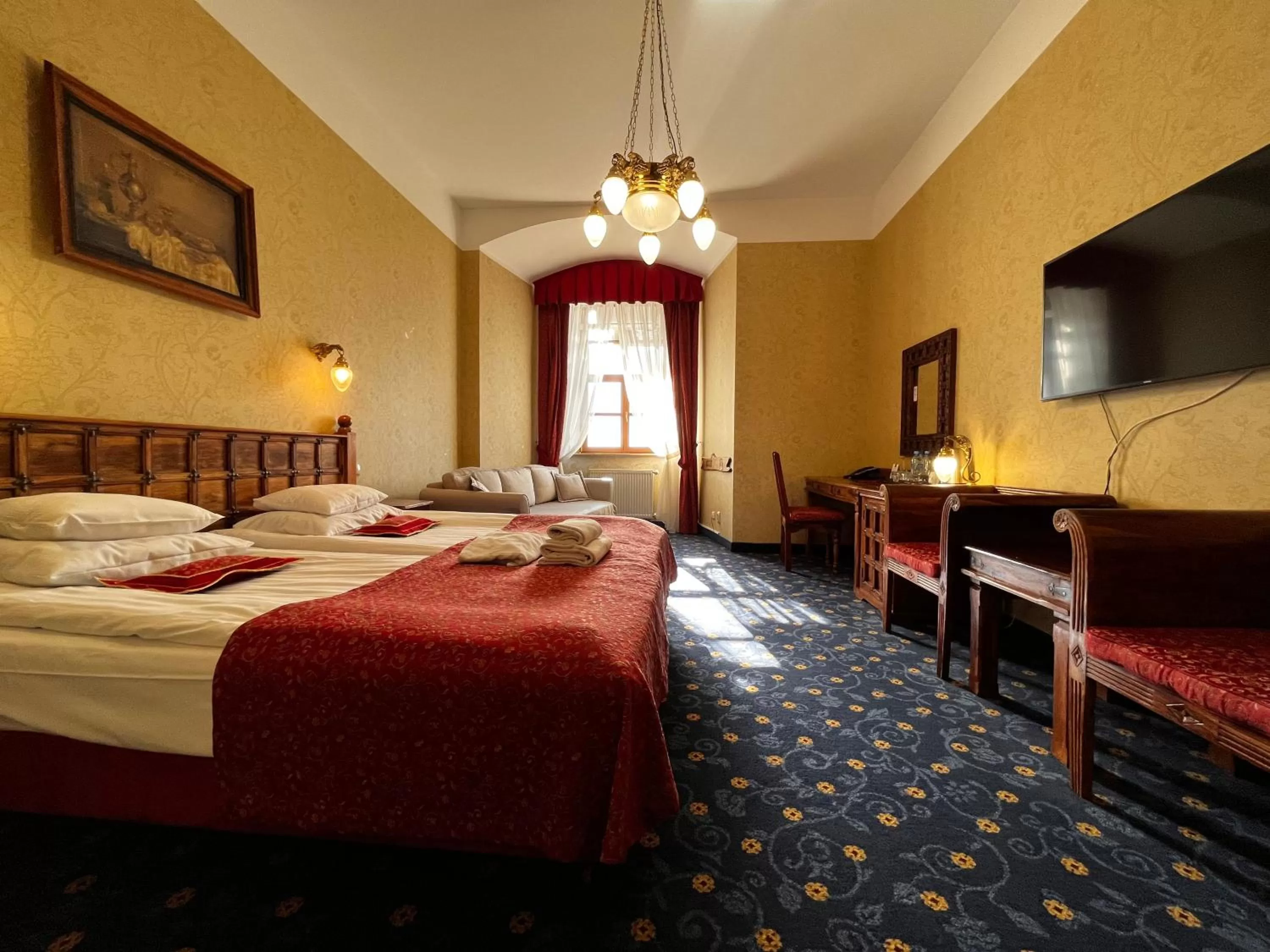 Photo of the whole room, Bed in Hotel Zamek Ryn
