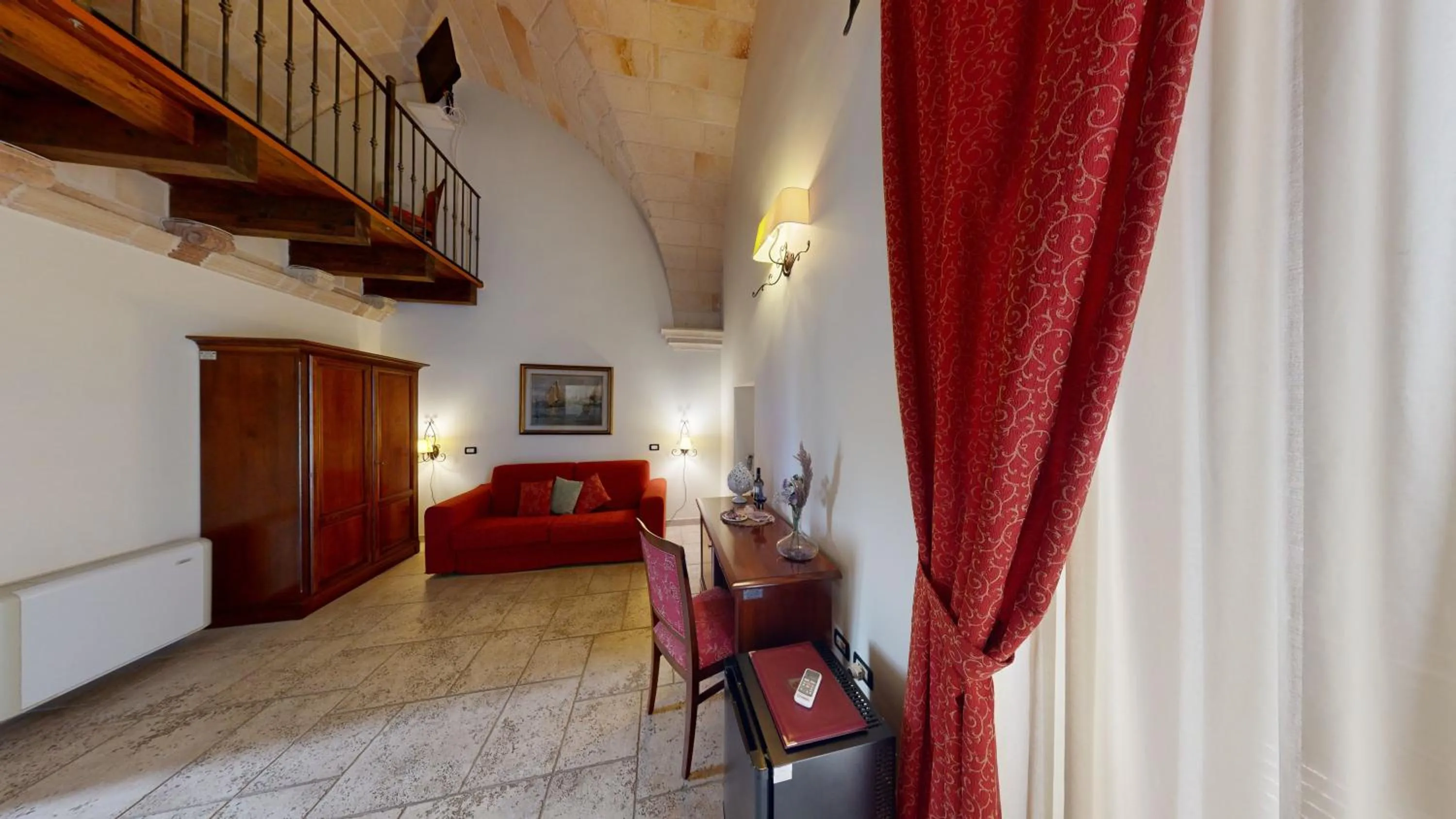 Bed in Relais Reggia Domizia