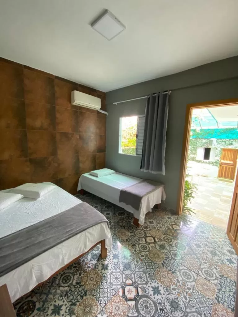 Bed in Santa Cecília Pousada