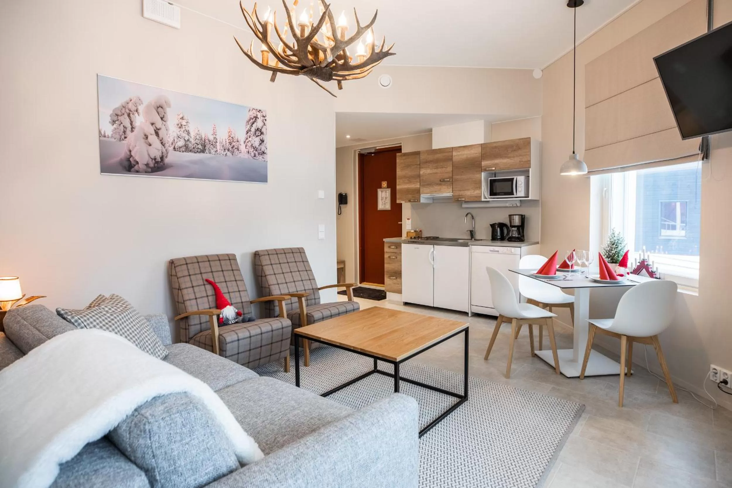 Living room in Santa Claus Holiday Village