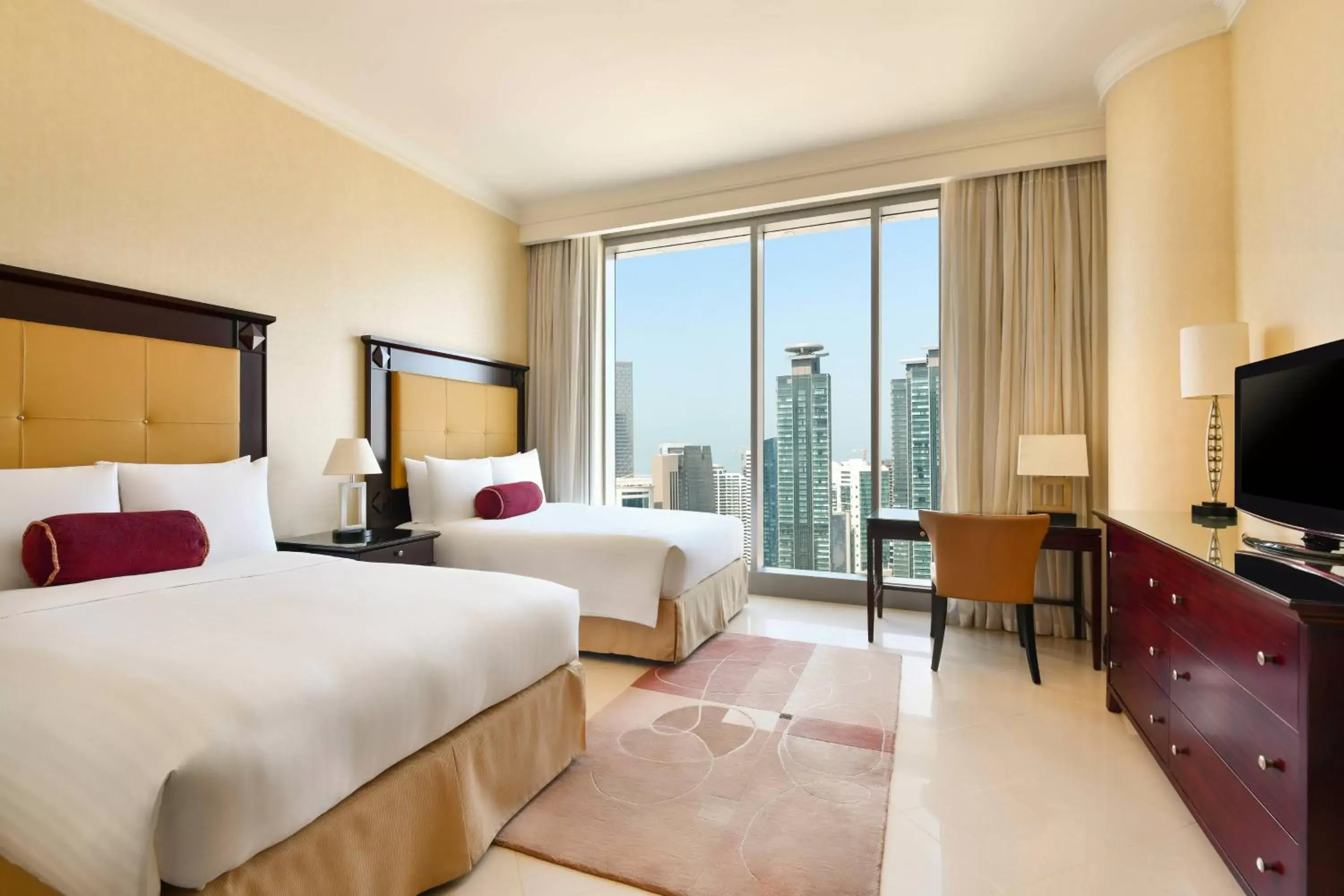 Bedroom in Marriott Marquis City Center Doha Hotel