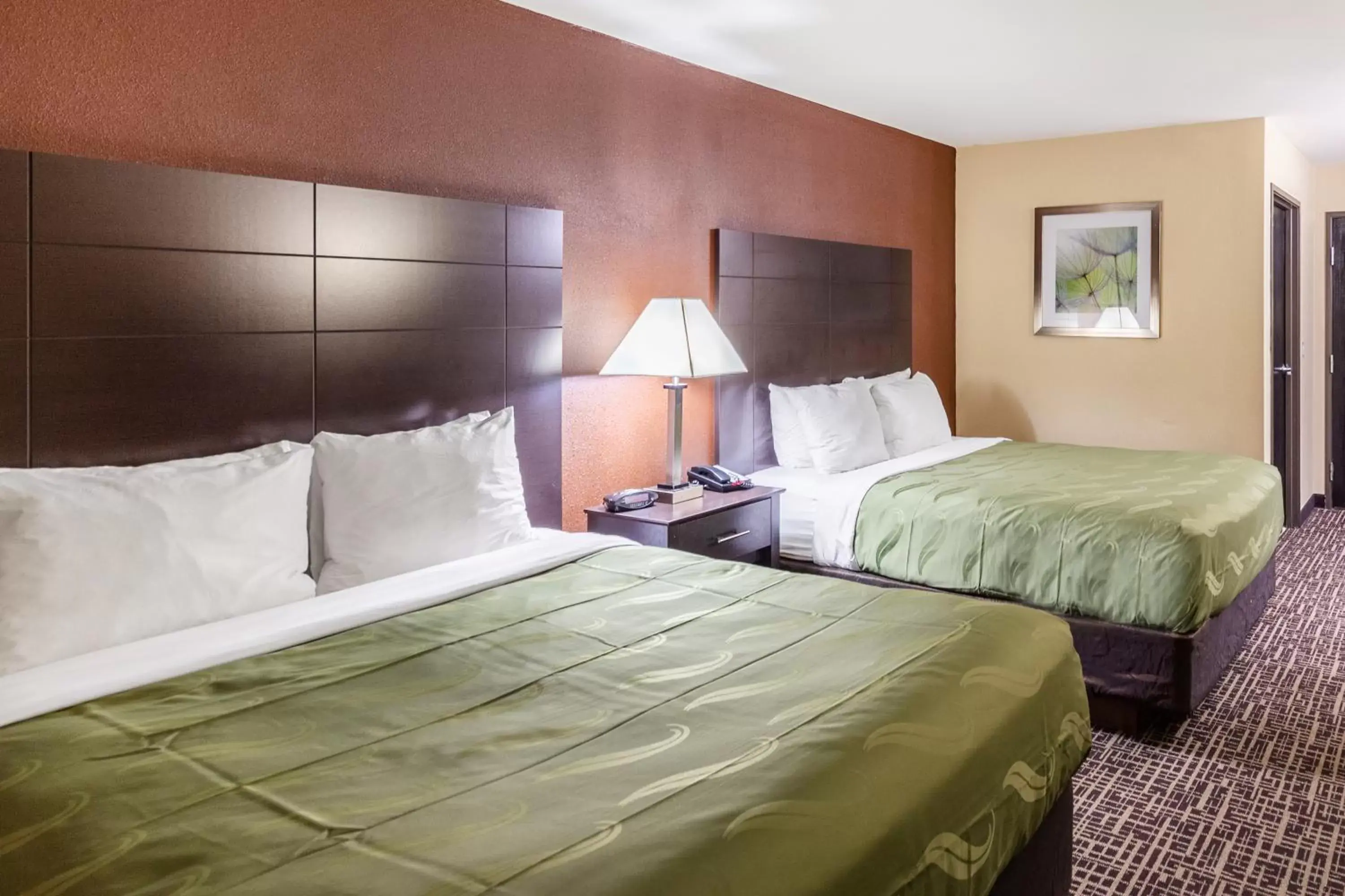 Bed in Quality Inn & Suites Caseyville - St. Louis