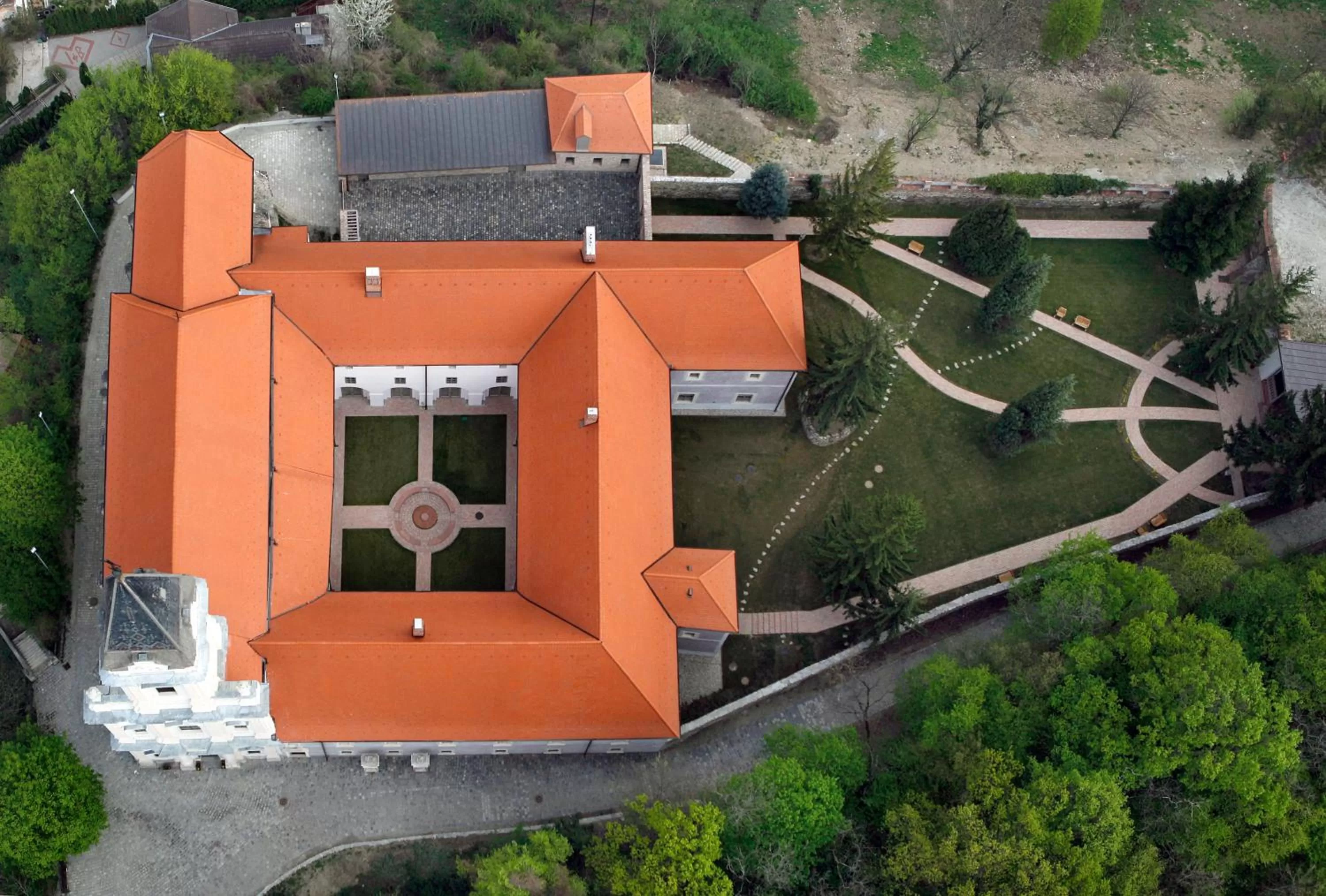 Bird's eye view in Sopron Monastery Hotel