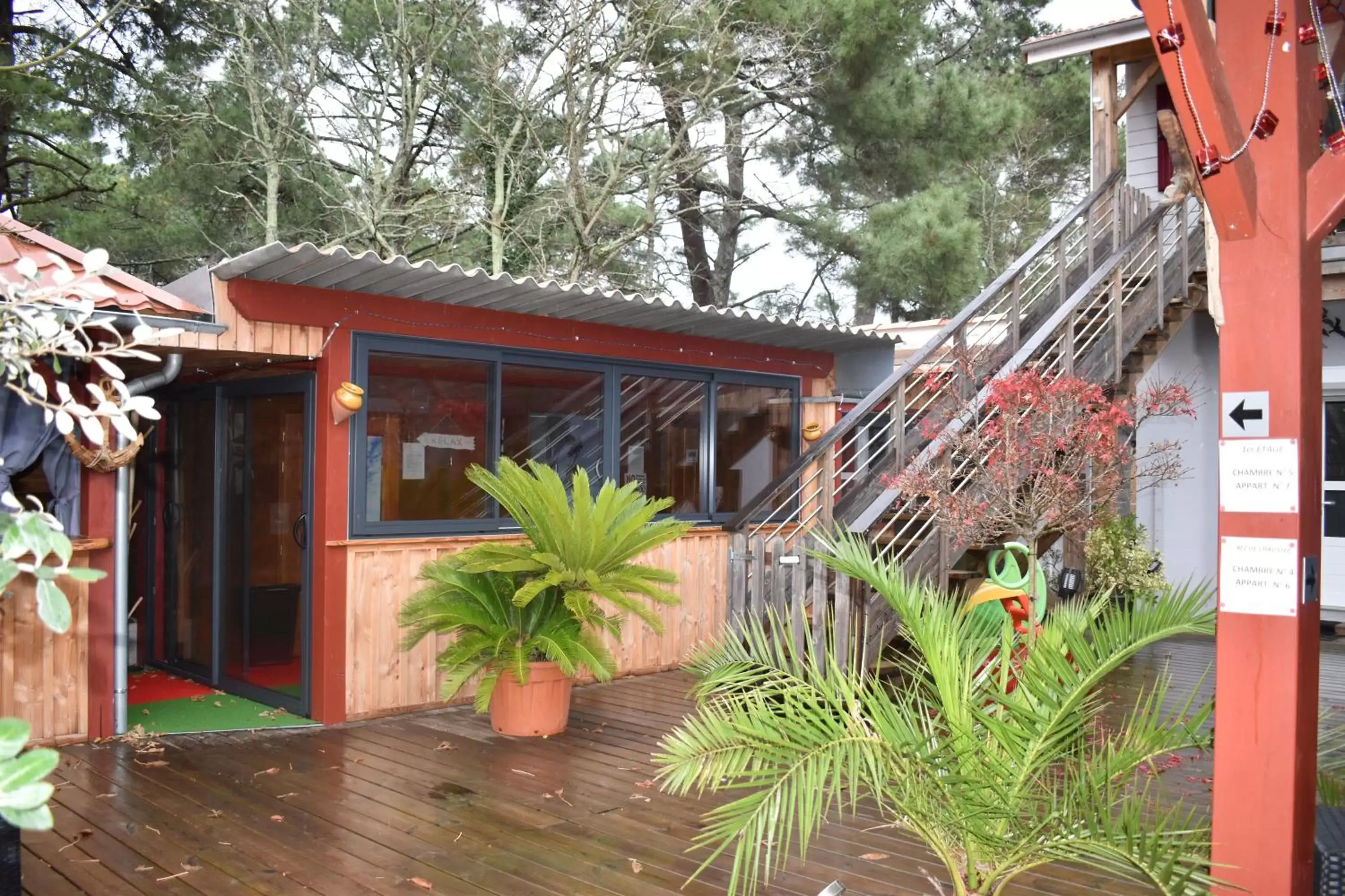 Patio, Property Building in Chez Augustin