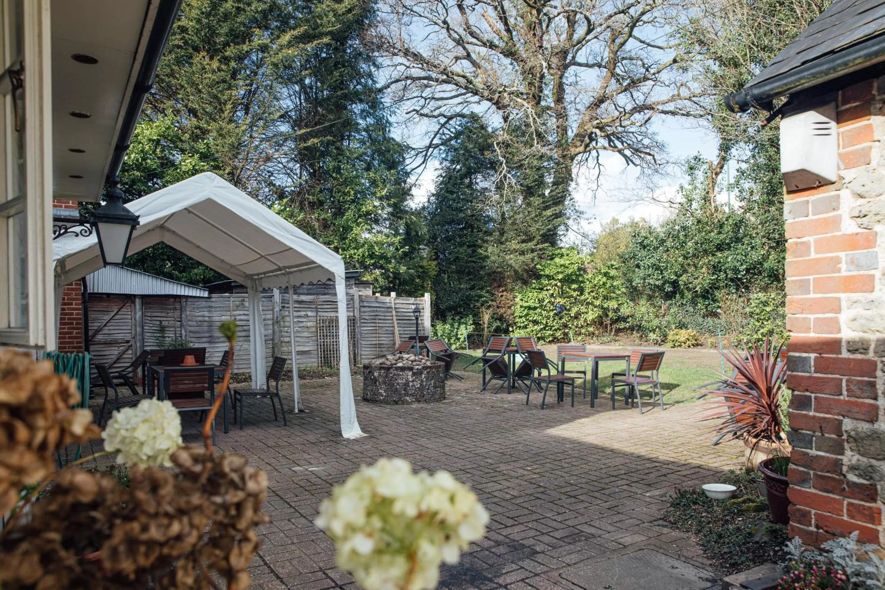 Patio in The Jolly Drover