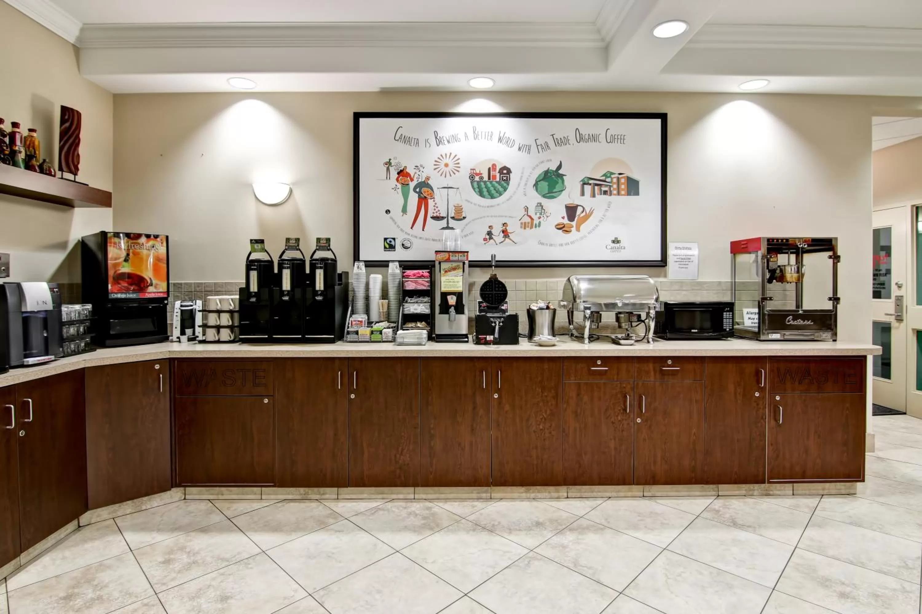 Continental breakfast in Canalta Camrose