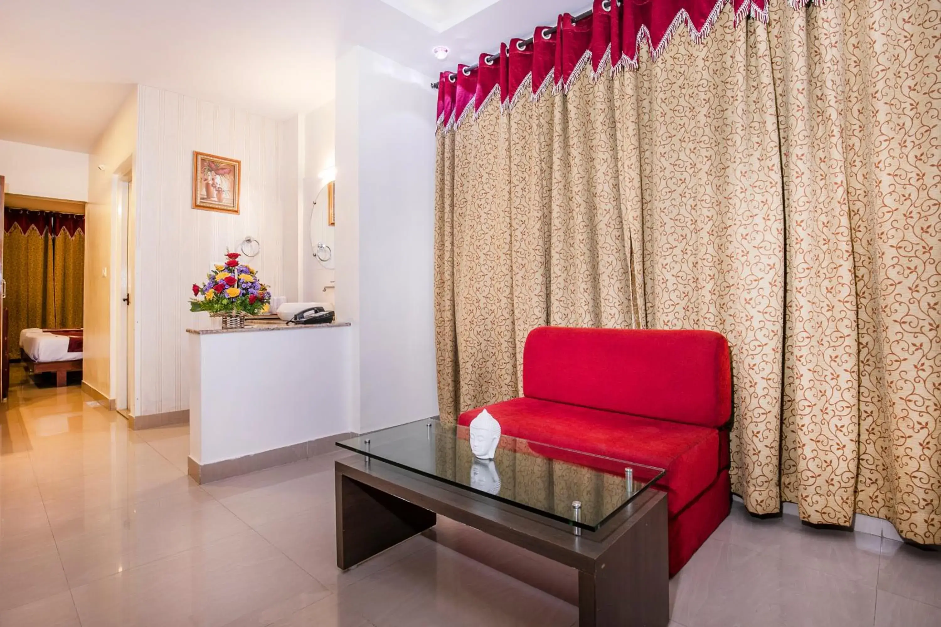 Living room, Seating Area in Aishwarya Residency