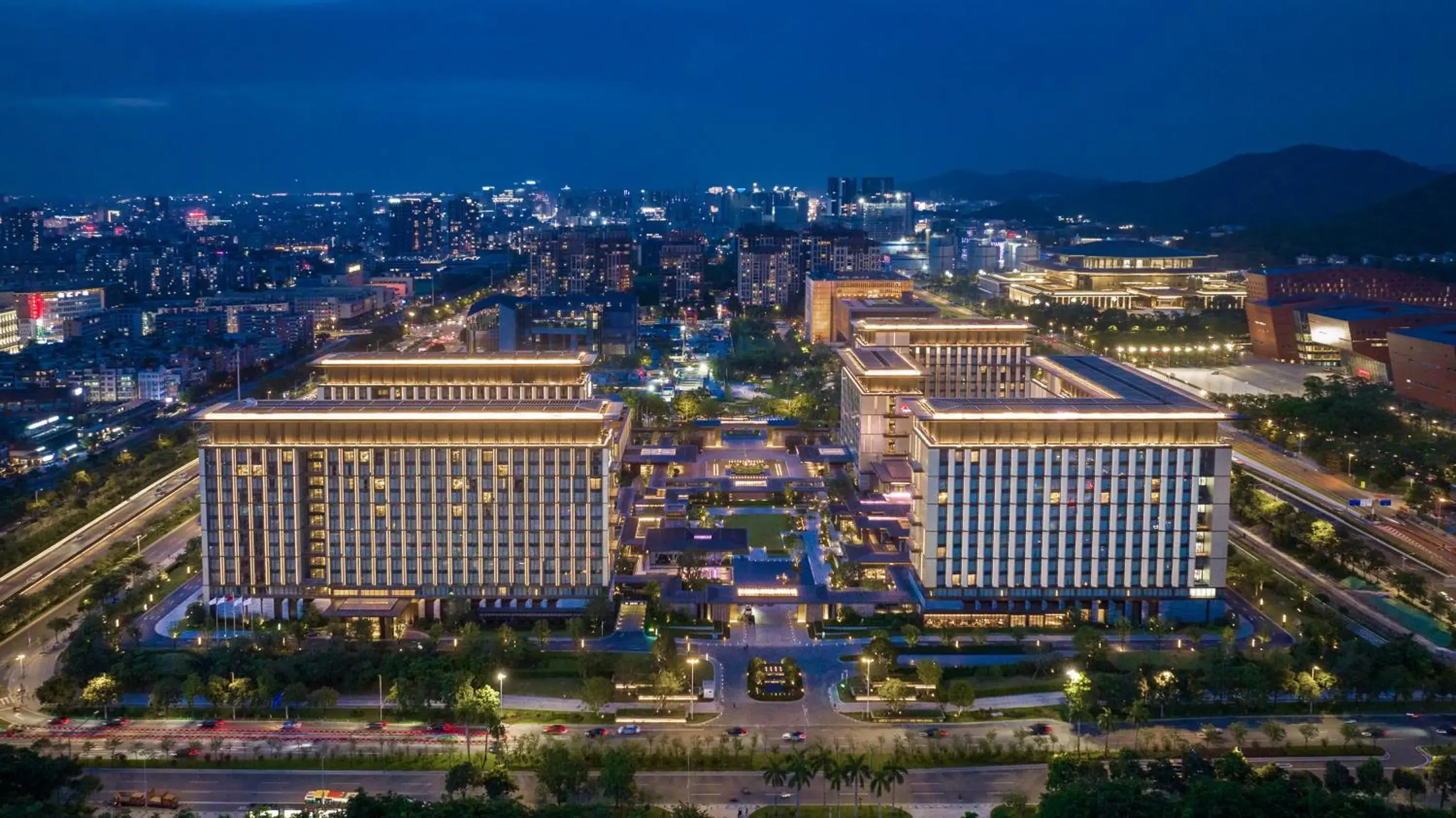 Property building, Bird's-eye View in Guangzhou Marriott Hotel Baiyun