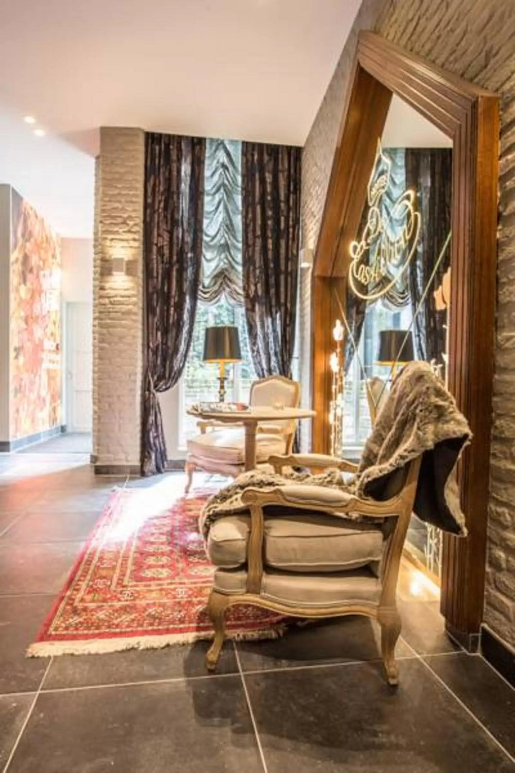 Lobby or reception, Seating Area in Boutique Hotel De Castillion - Small elegant family hotel