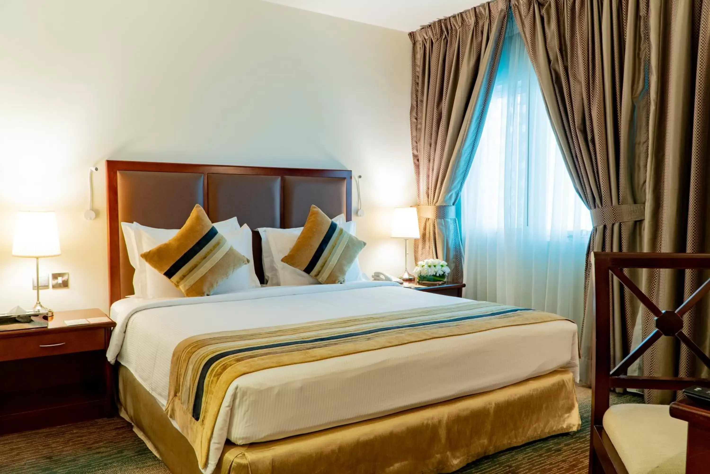 Bed in Al Ain Palace Hotel Abu Dhabi