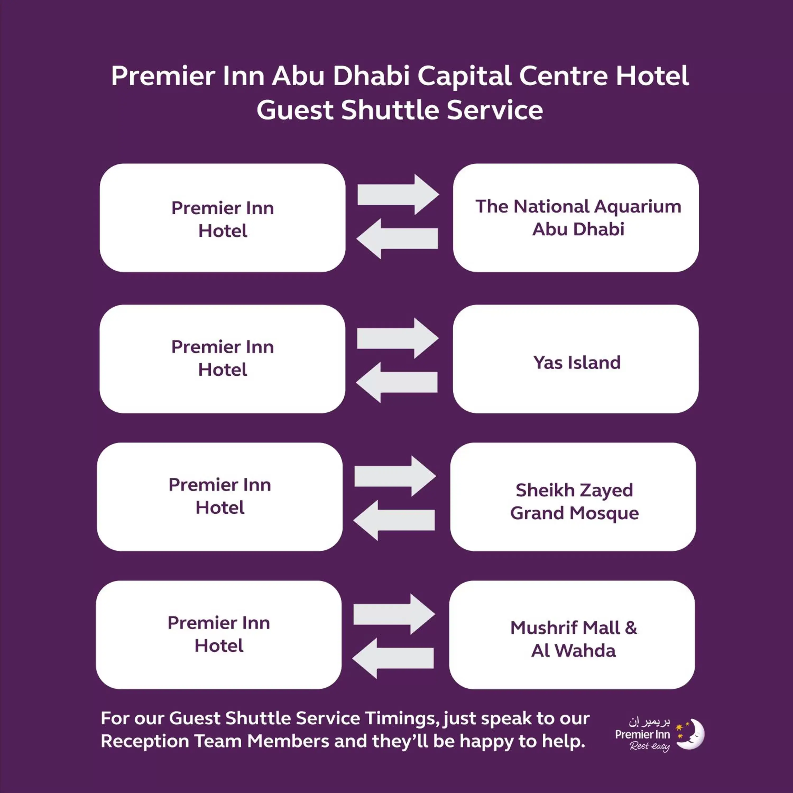 shuttle in Premier Inn Abu Dhabi Capital Centre