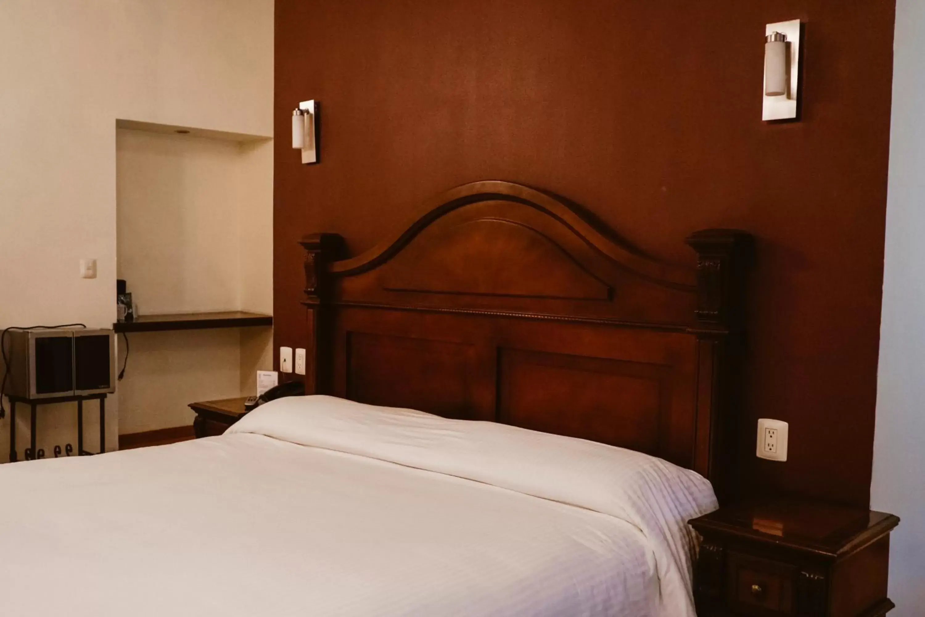 Bed in Hotel Puebla de Antaño