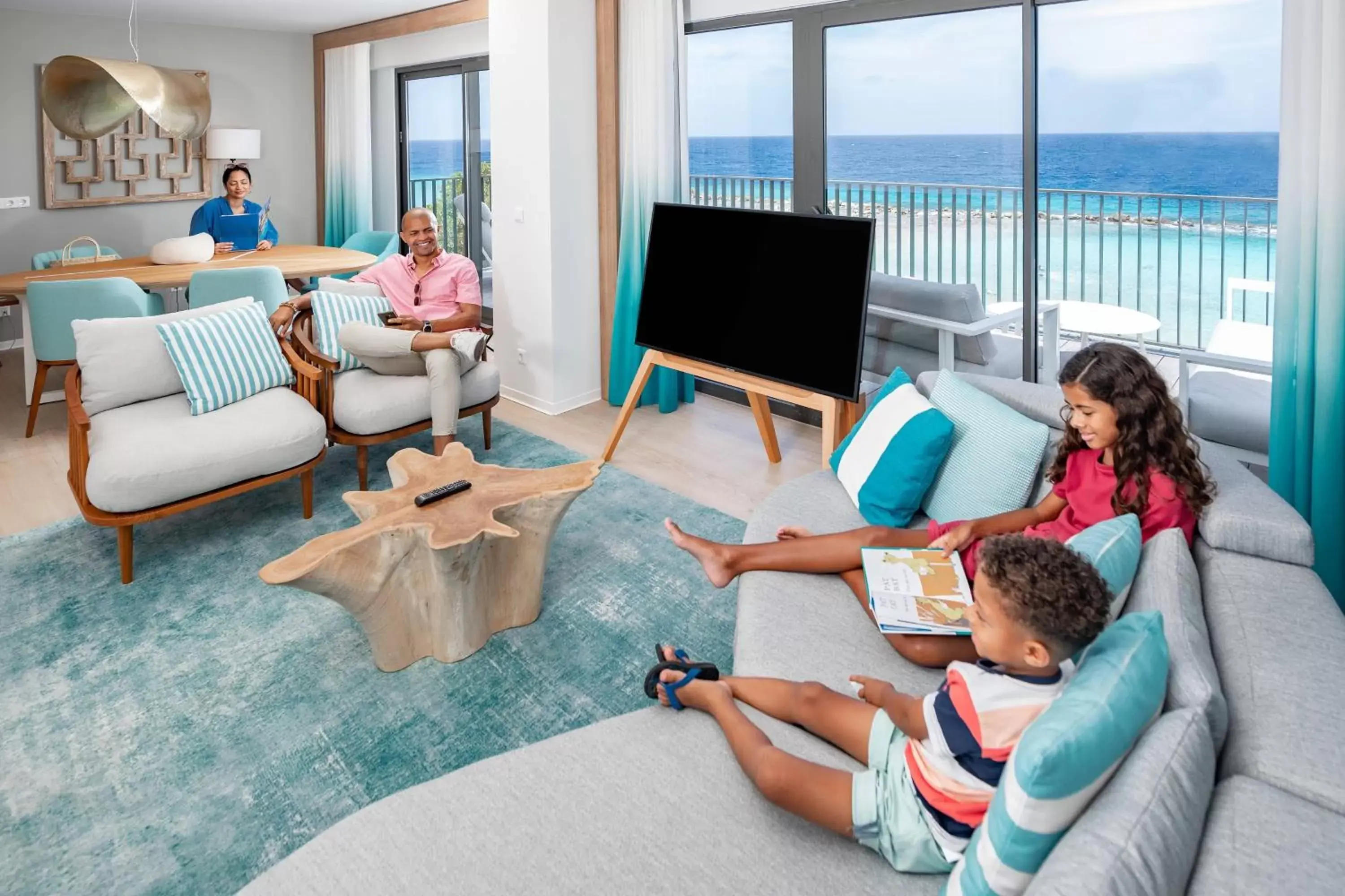 Living room in Curaçao Marriott Beach Resort