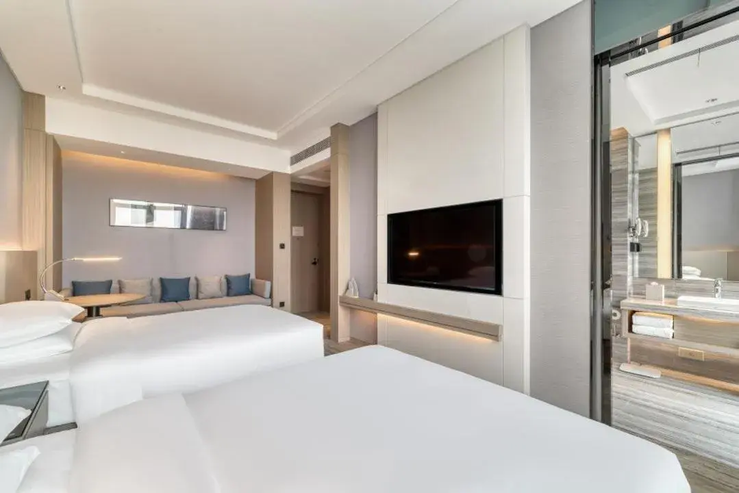 Bed in Courtyard by Marriott Hangzhou Xihu