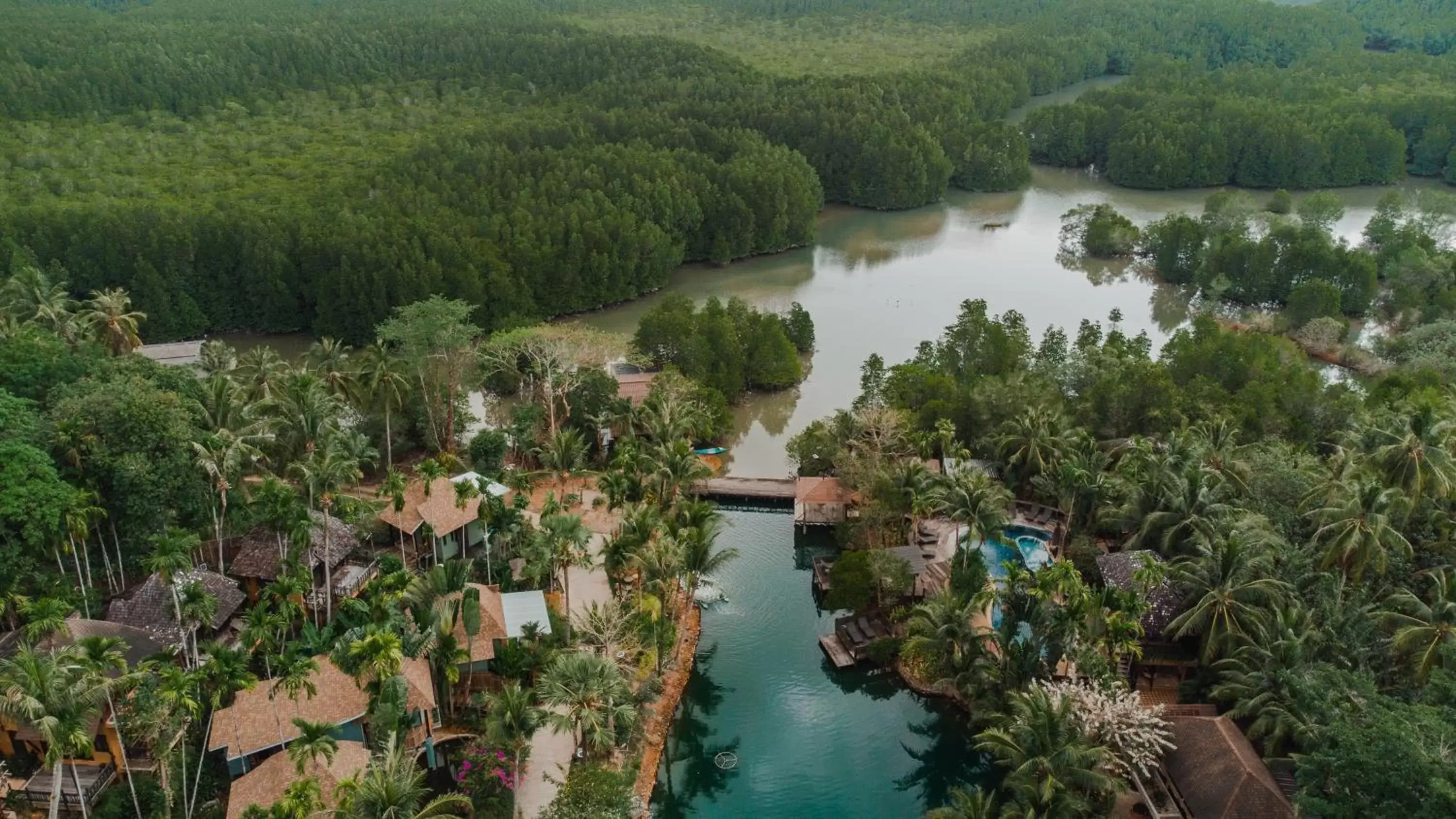 Natural landscape, Bird's-eye View in The Spa Koh Chang Resort