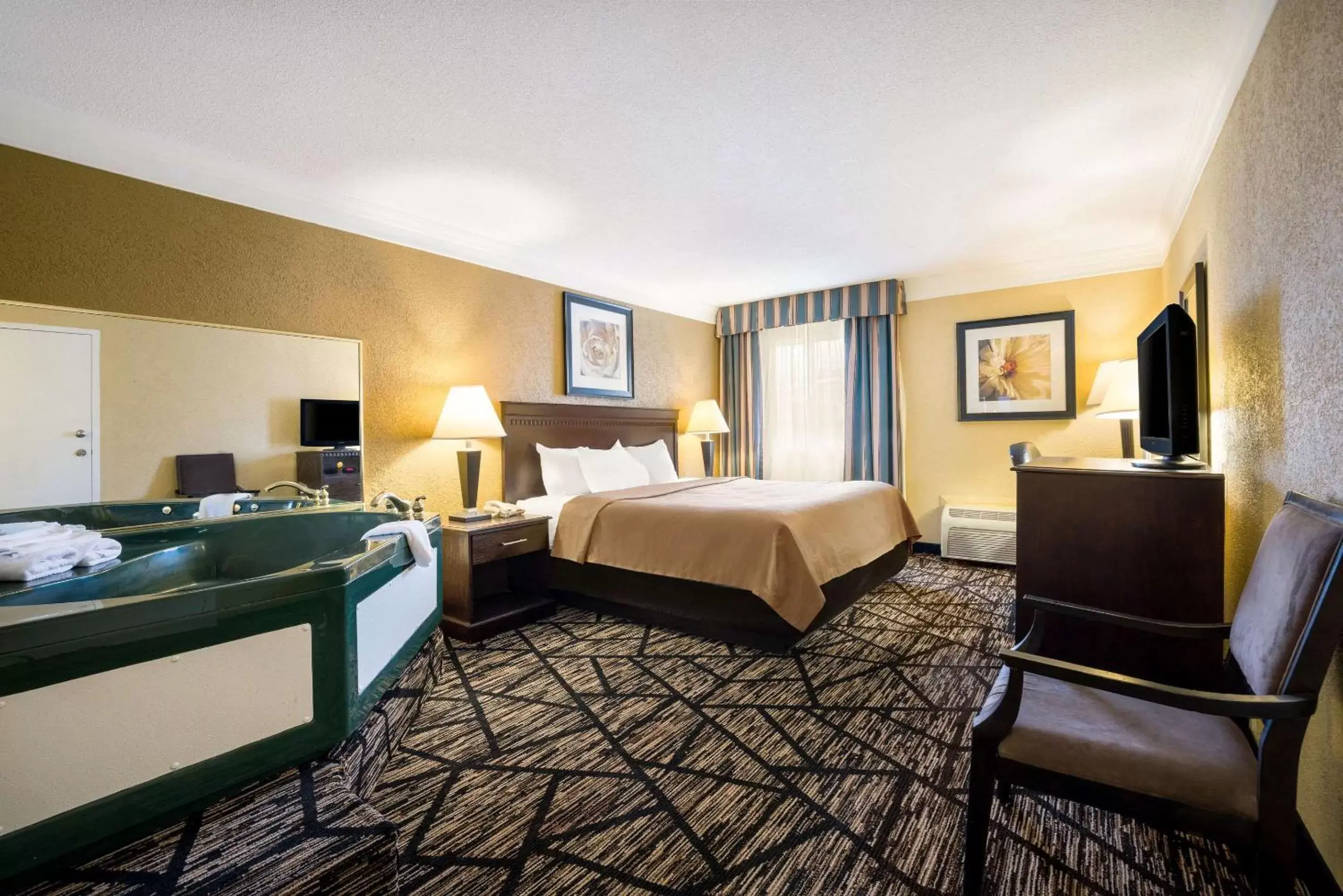 Bedroom, TV/Entertainment Center in Quality Inn and Suites Fairgrounds - Syracuse