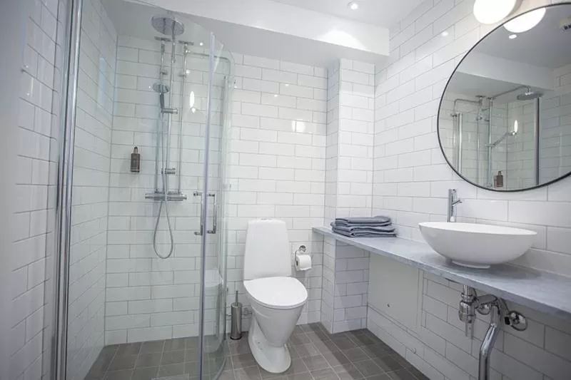 Shower in Lindesbergs Hotell