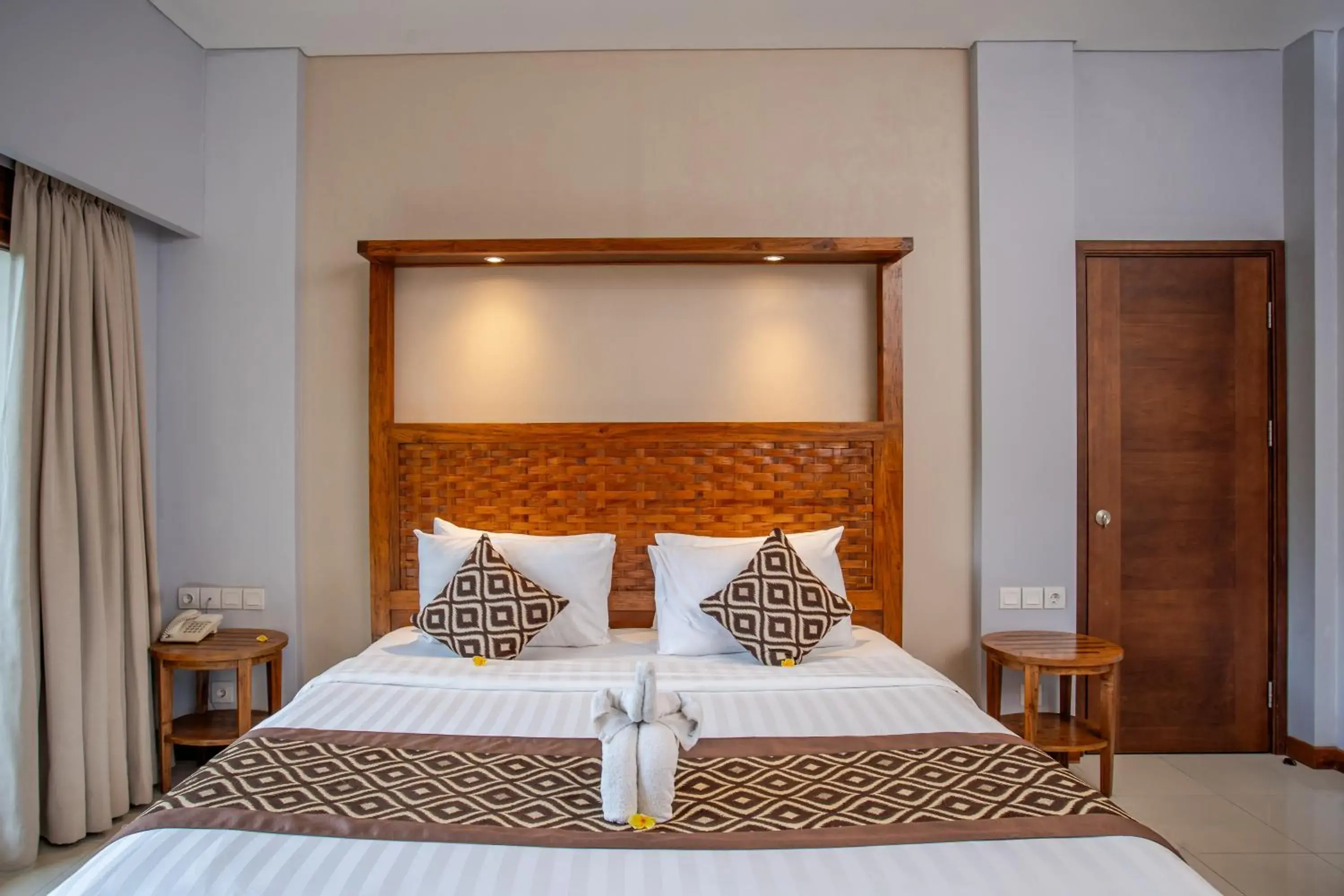 Bed in The Lokha Ubud Resort Villas and Spa