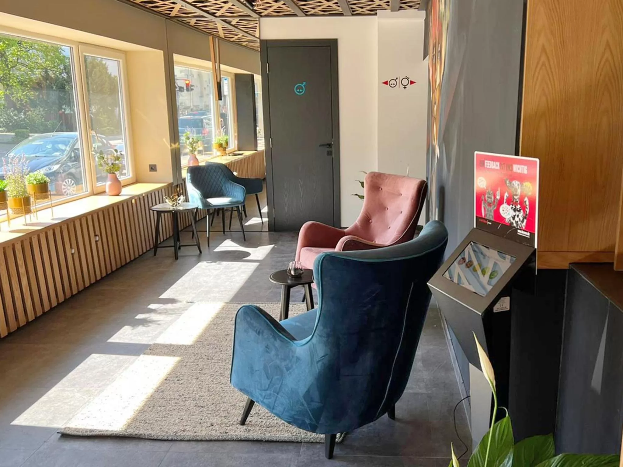 Lobby or reception in DORMERO Hotel Reutlingen