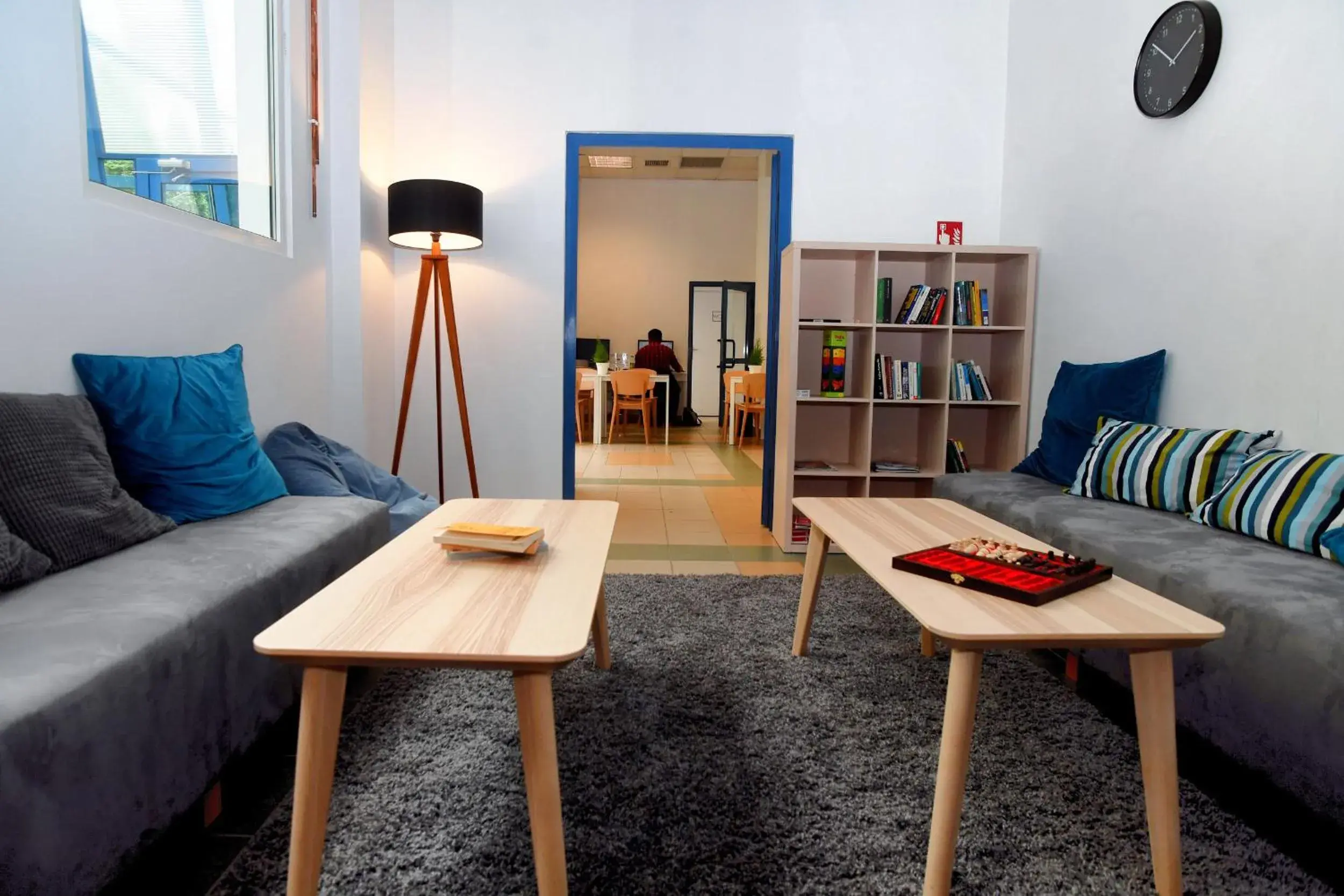 Communal lounge/ TV room, Seating Area in Warsaw Hostel Centrum